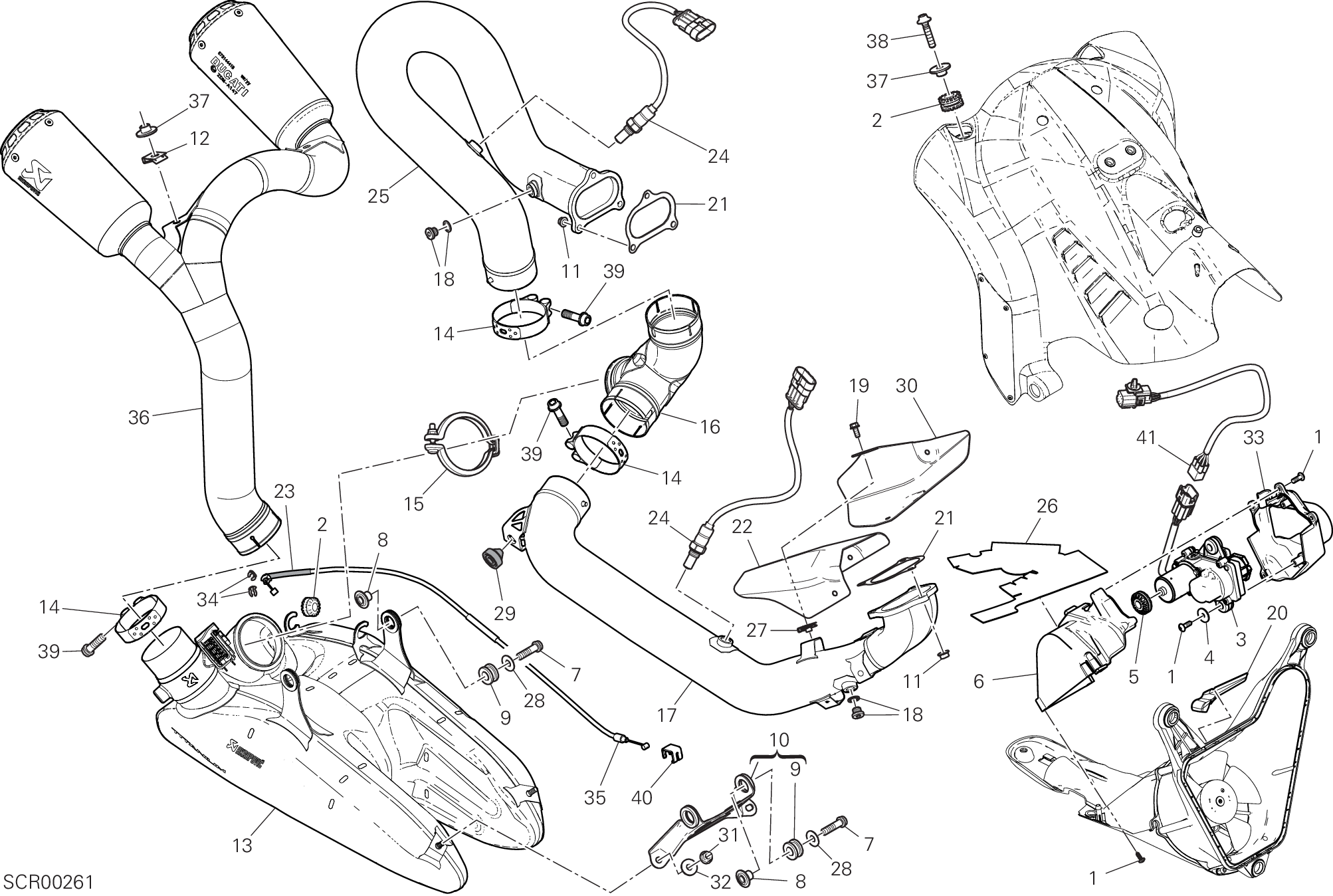 019 ECHAPPEMENT POUR SUPERBIKE 1299R FINAL EDITION 2018
