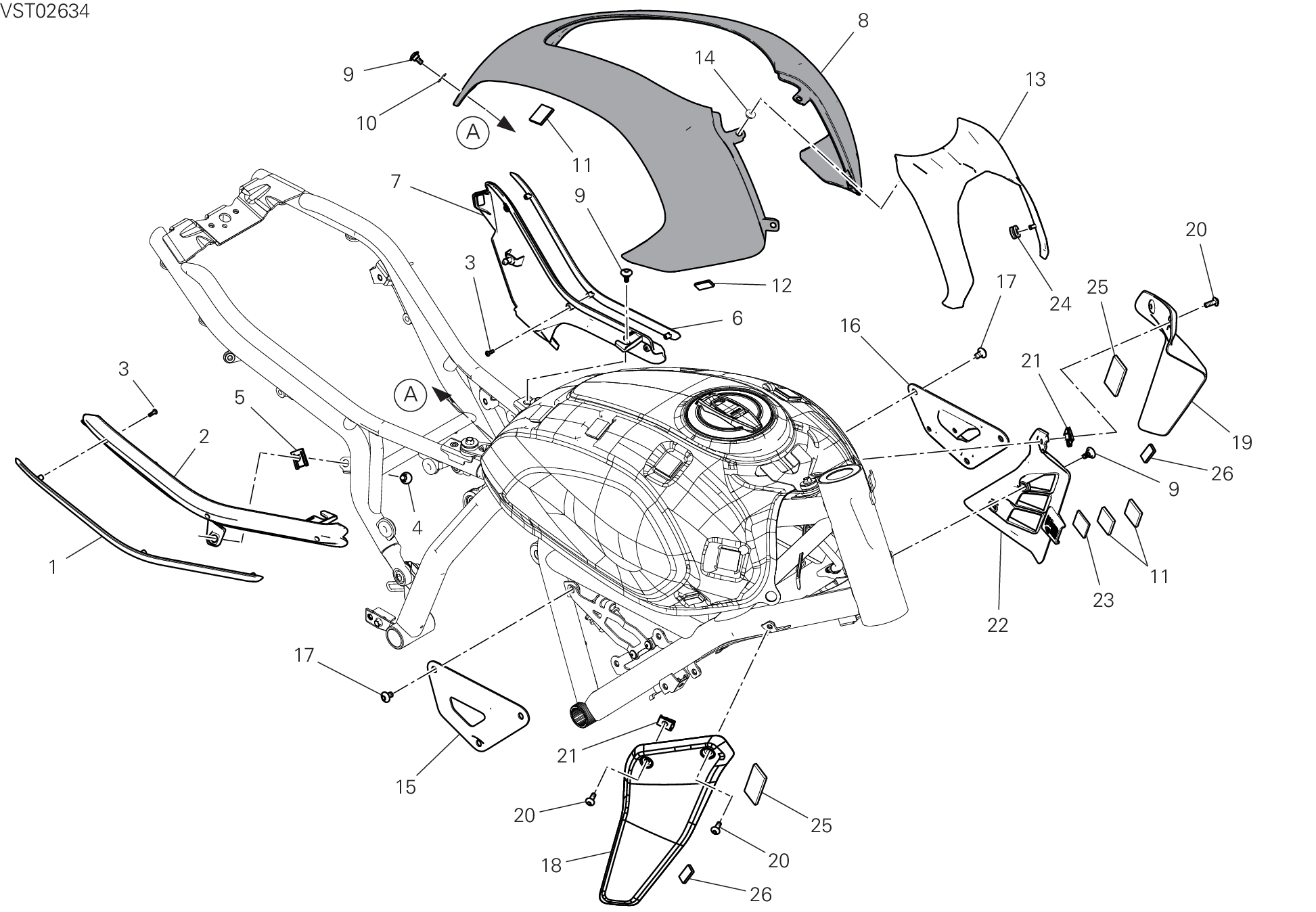 37A HABILLAGE POUR SCRAMBLER ICON DARK 2G 2025