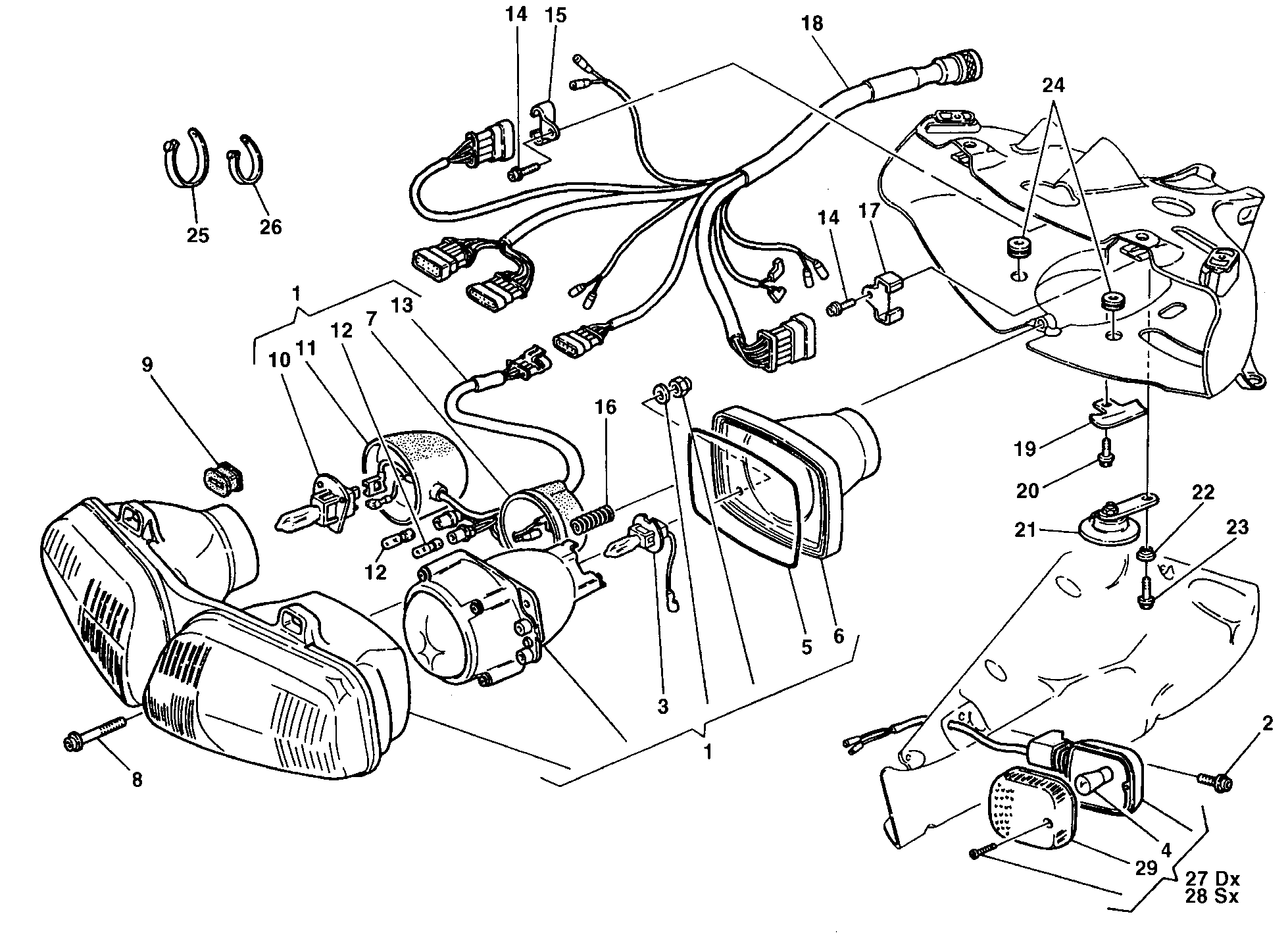 021 FEU AVANT POUR SUPERBIKE 916 SPS 1998