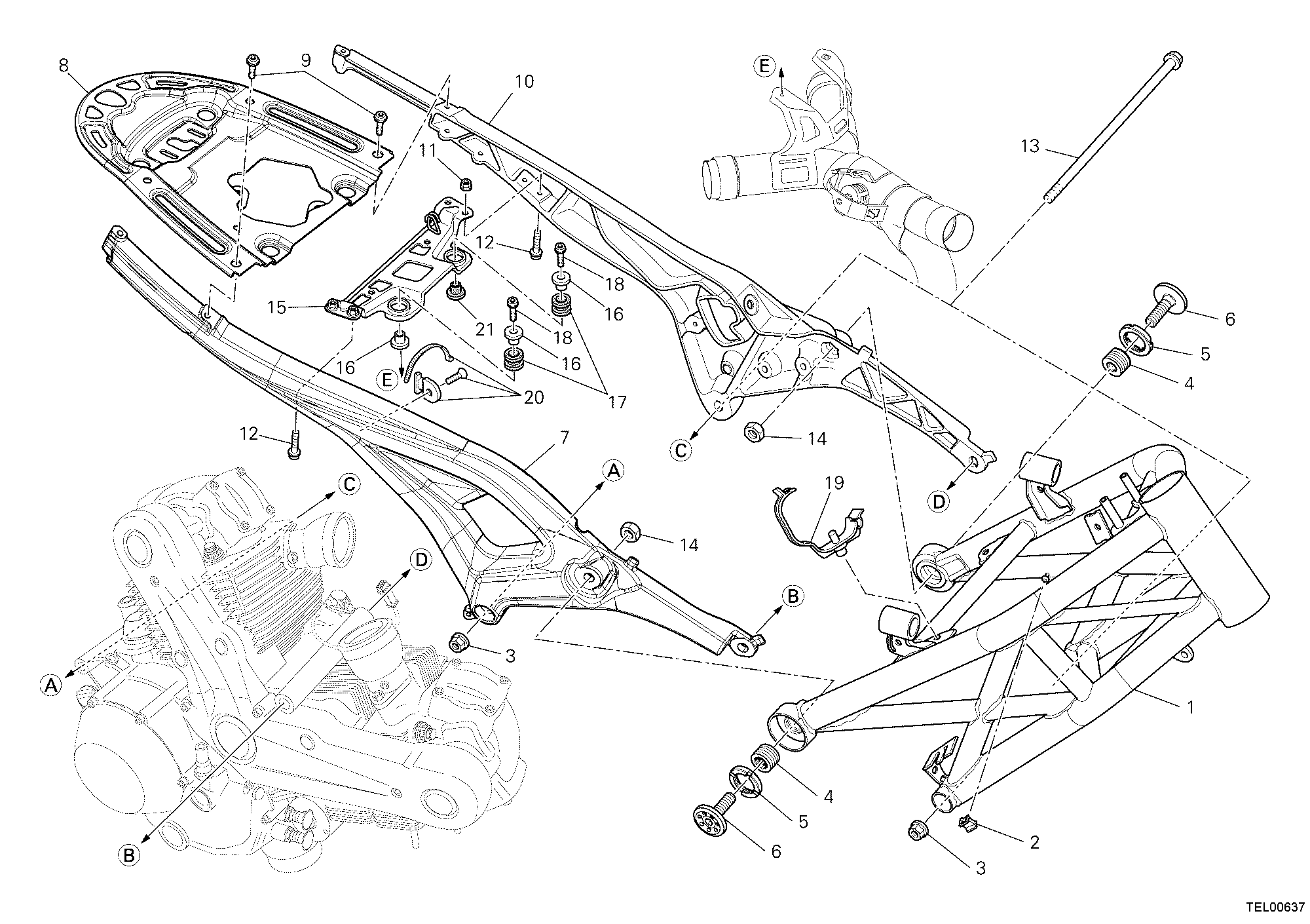 030 CADRE POUR MONSTER 796 2011