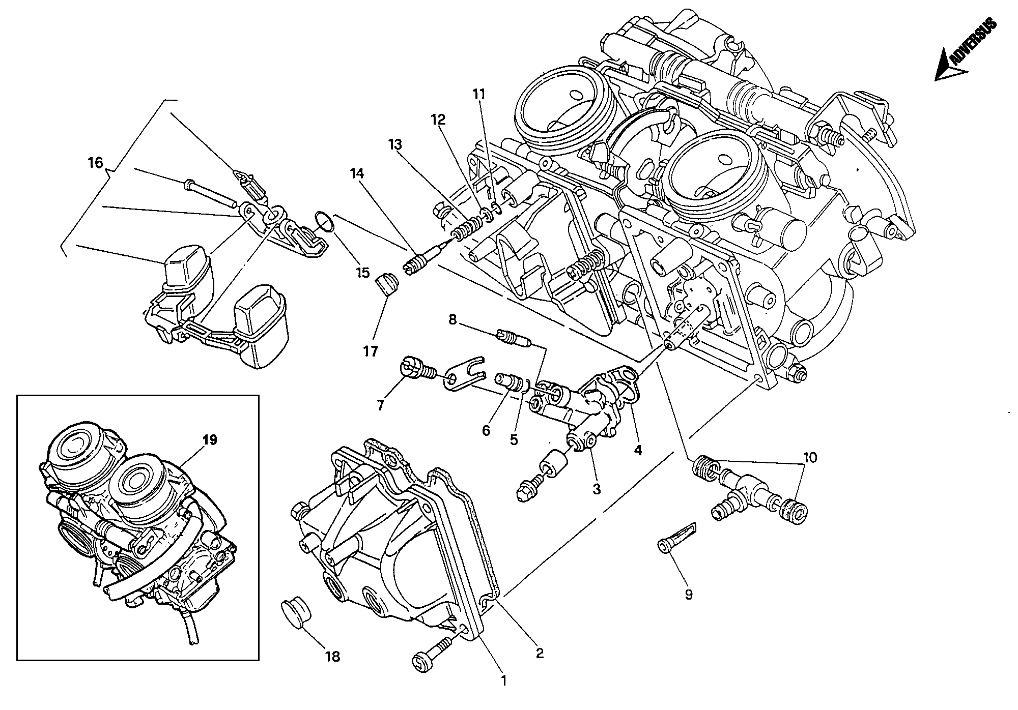 016 CARBURATEUR POUR MONSTER 400 1995