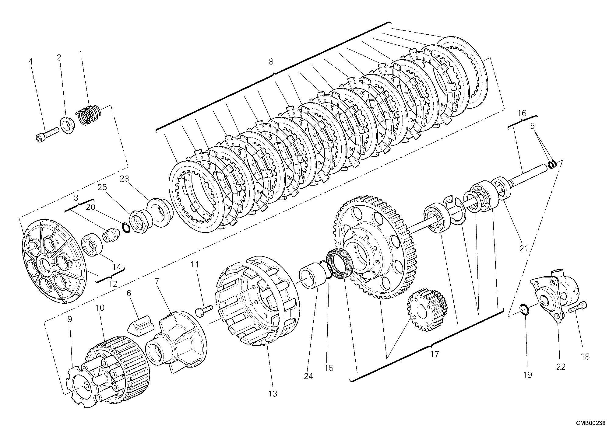 004 EMBRAYAGE POUR MONSTER 1100 S 2009