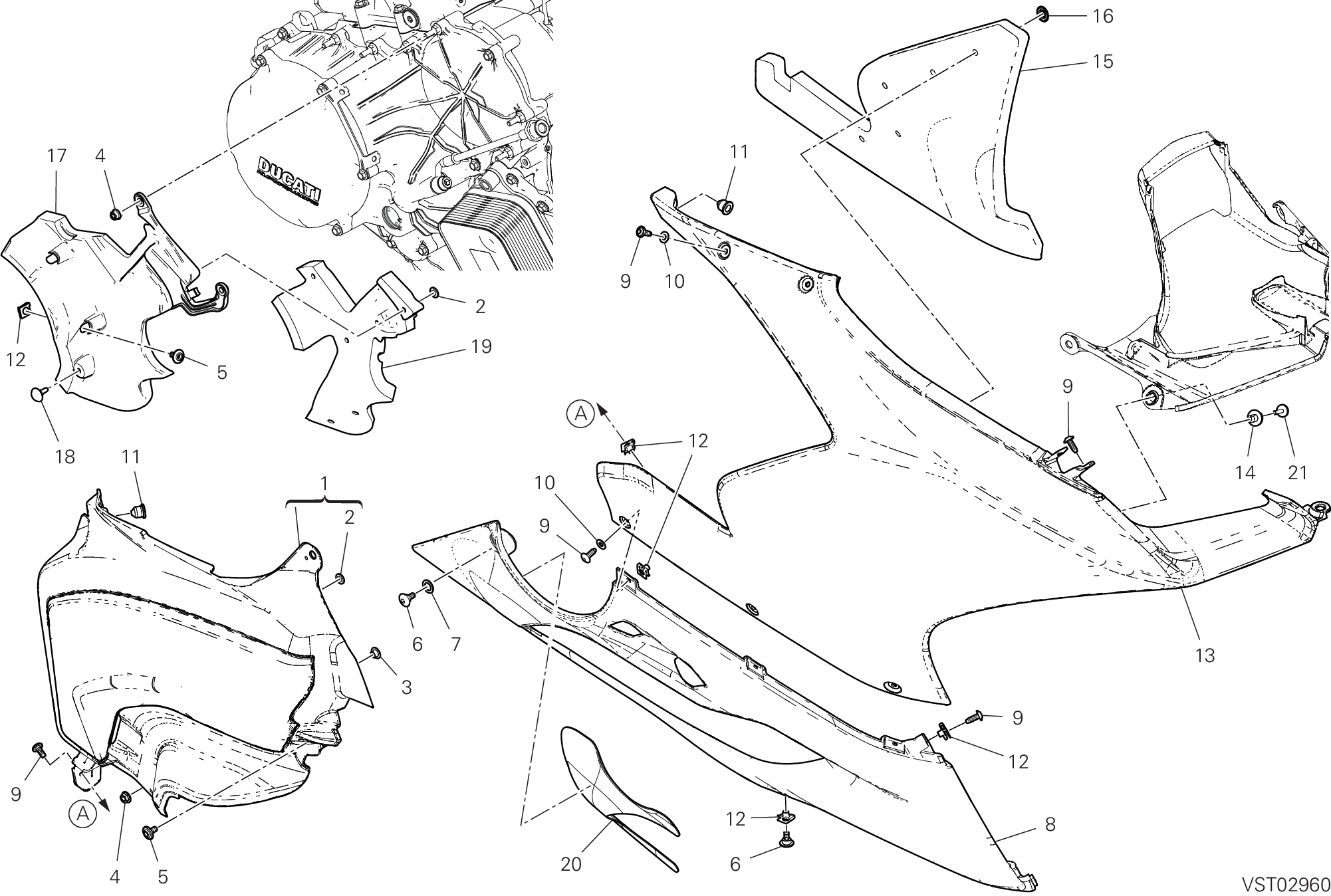 36B CARENE DROITE POUR SUPERBIKE PANIGALE V2 SUPERQUADRO FINAL EDITION 2025