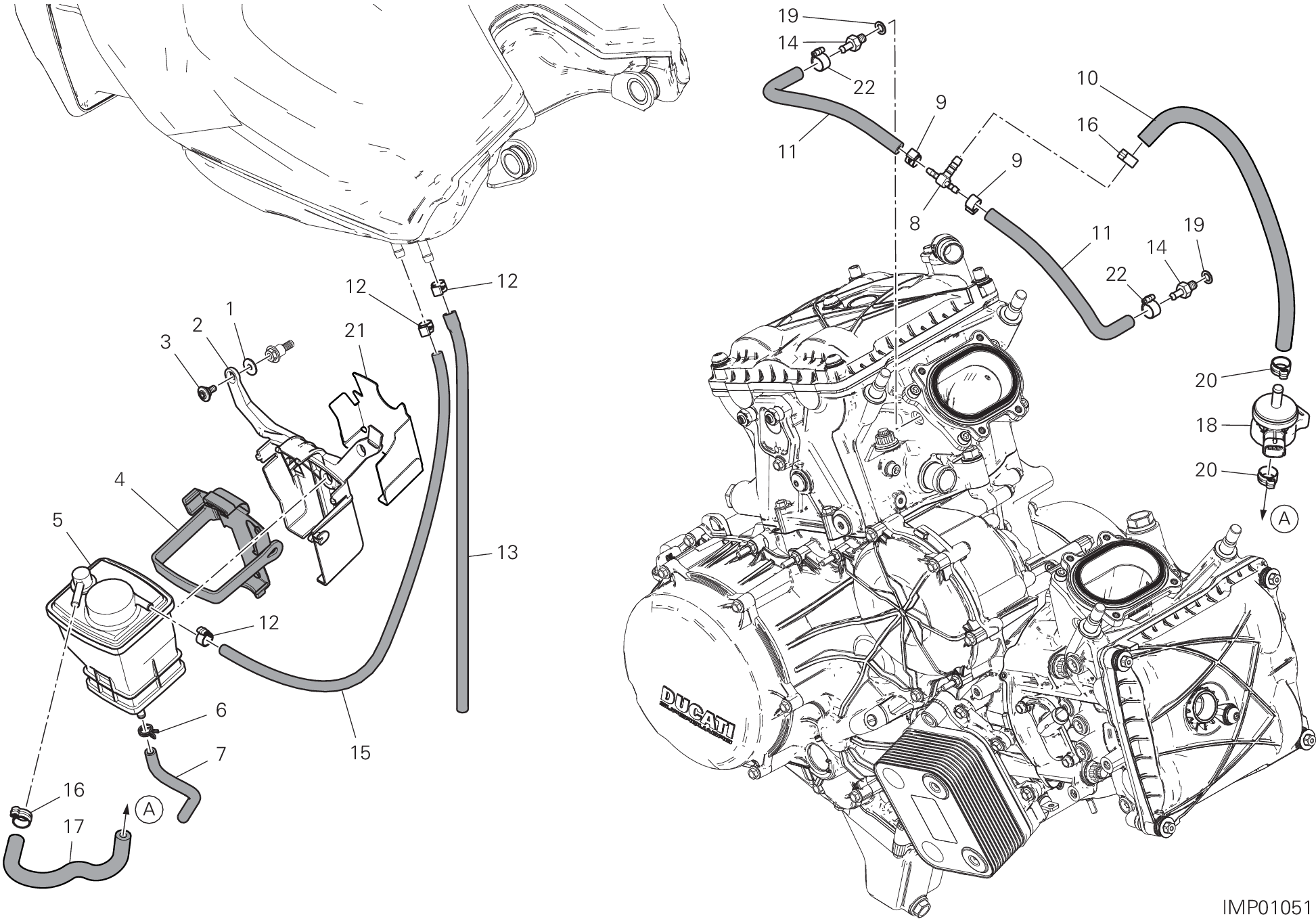035 FILTRE CANISTER POUR SUPERBIKE 1299 SUPERLEGGERA 2017