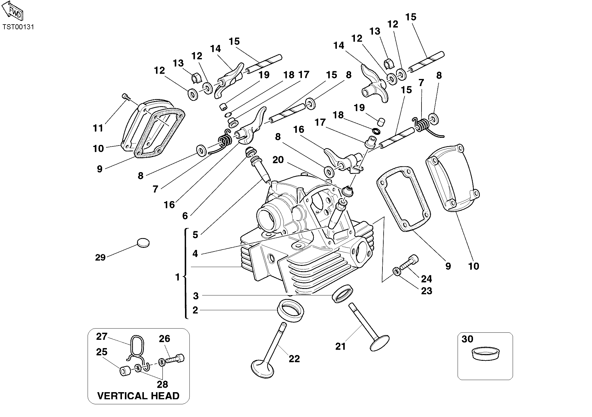 014 CULASSE VERTICALE POUR MONSTER 400 2006