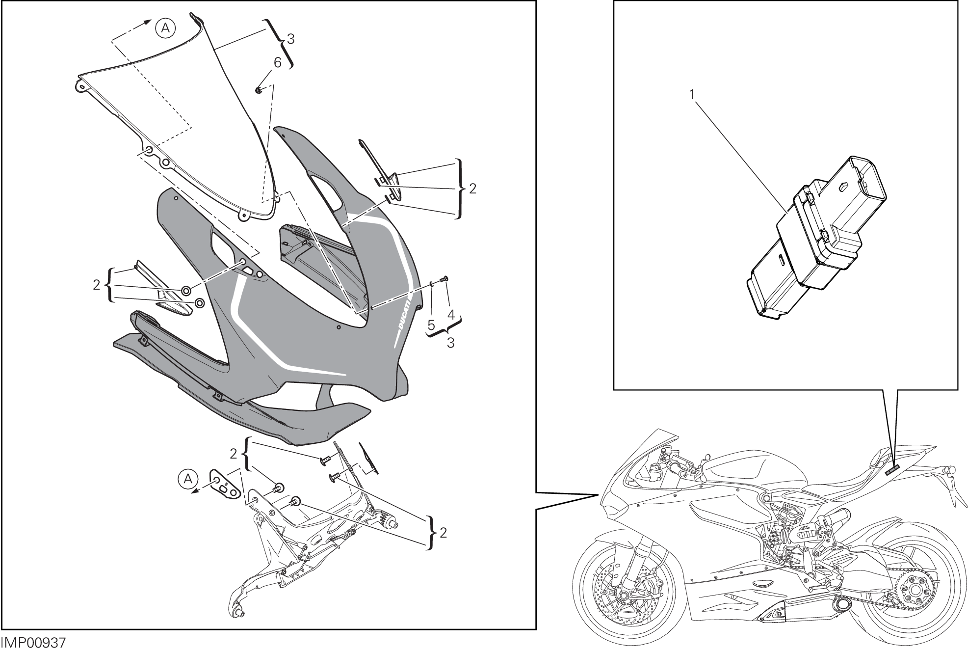 34B ACCESSOIRES POUR SUPERBIKE 1199 PANIGALE R 2013