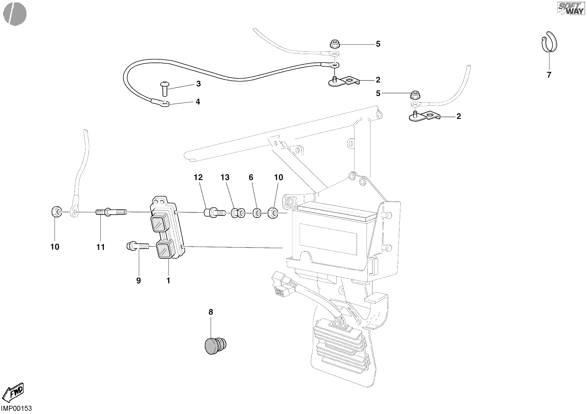 018 CENTRALE CONTRLE MOTEUR POUR SUPERBIKE 998 2003