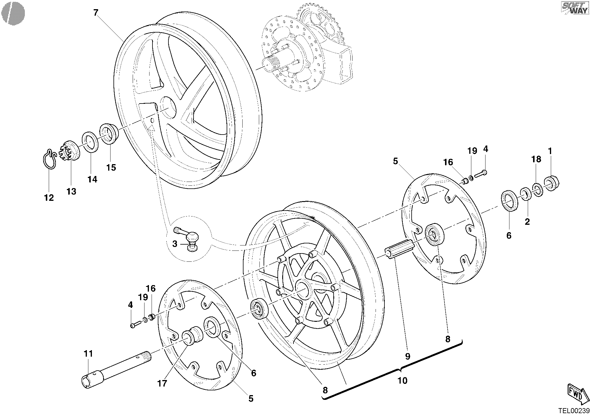 024 ROUES POUR MULTISTRADA 1000 2004