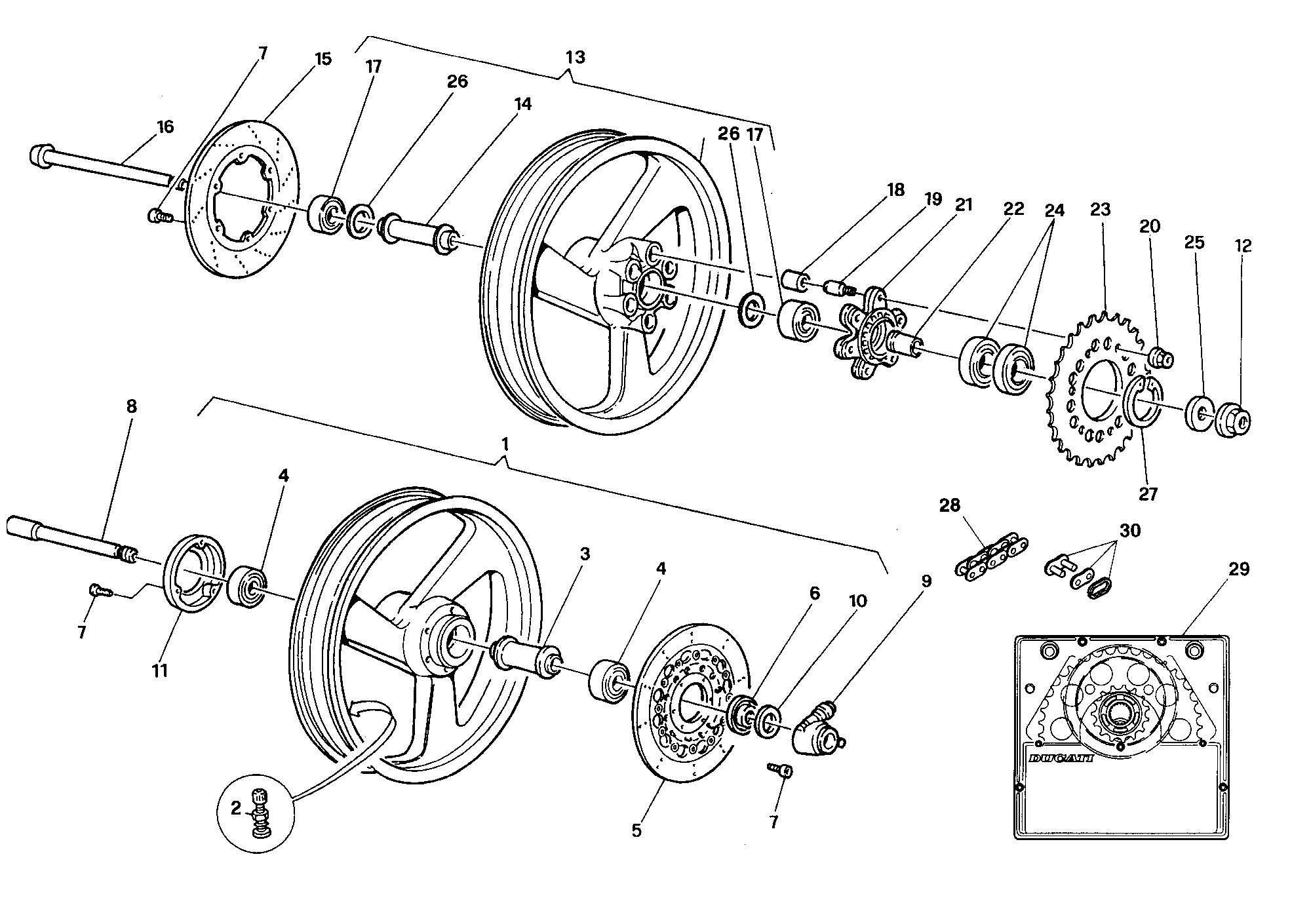 023 ROUES DM 006532 POUR MONSTER 600 1993