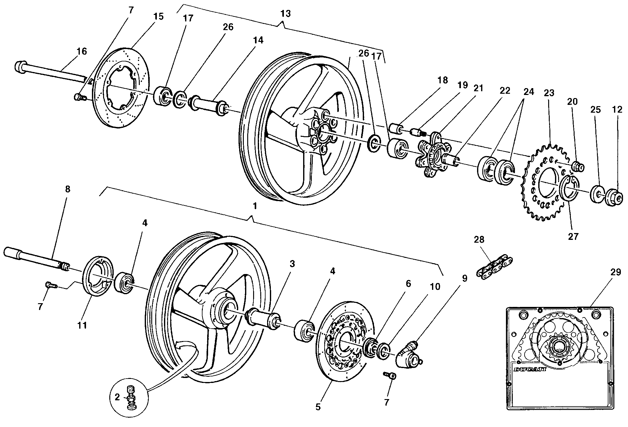 024 ROUES POUR MONSTER 600 1998