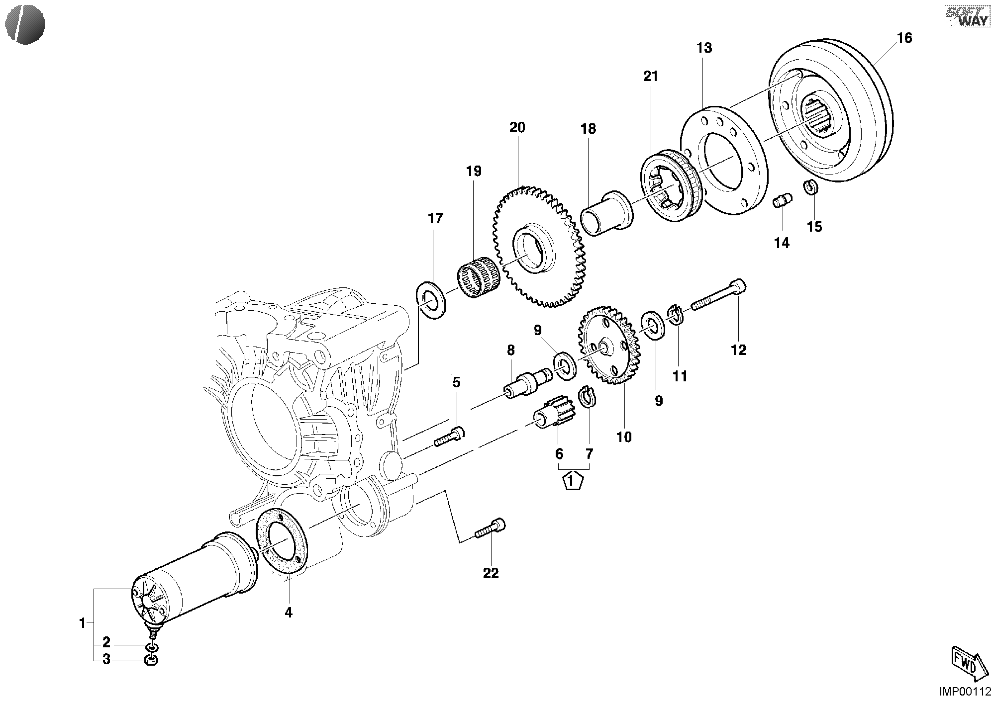 009 GENERATEUR MOTEUR DEMARRAGE POUR MONSTER S4 2002