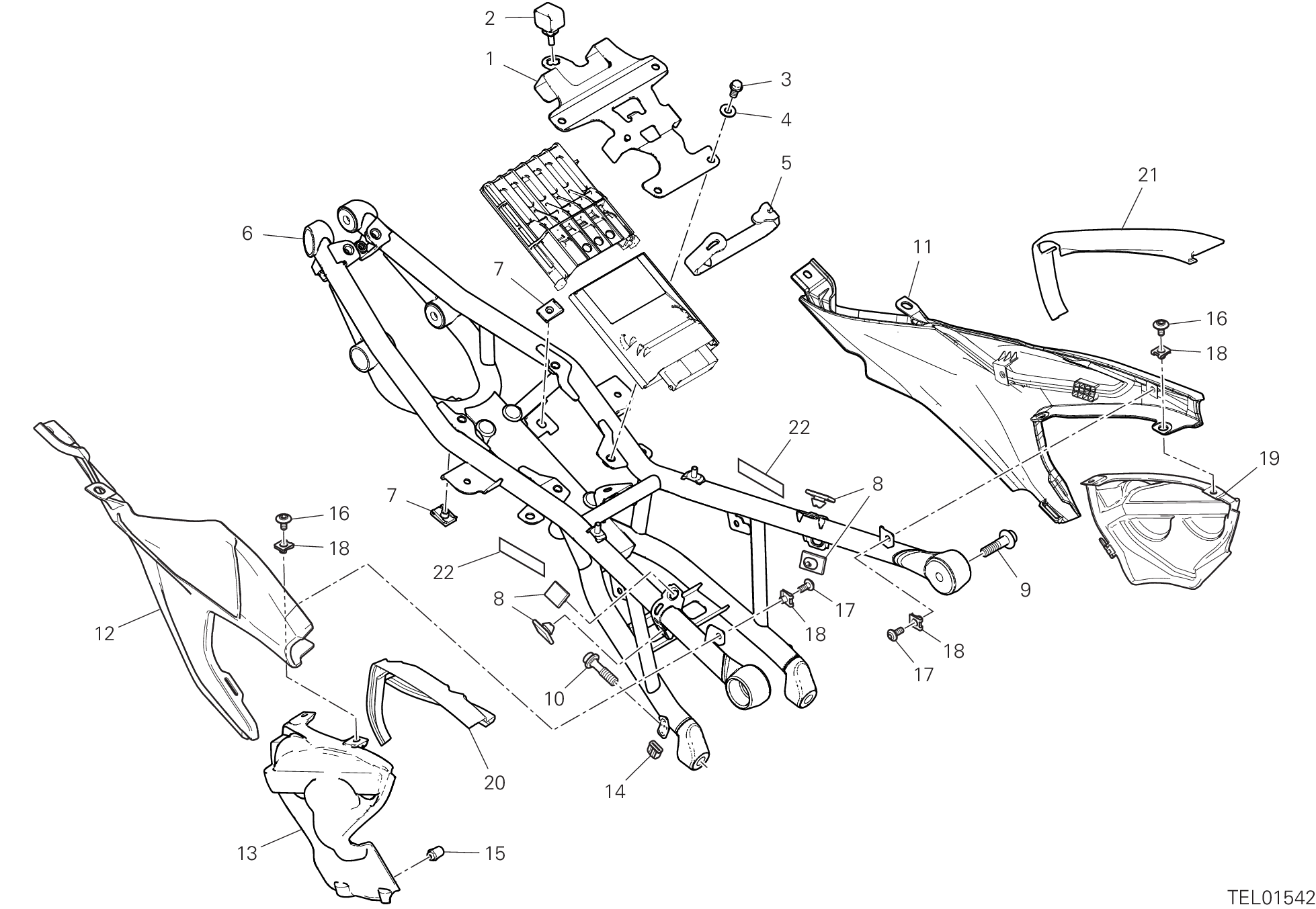 33B BRIDE ARRIERE POUR SUPERBIKE PANIGALE V2 2022