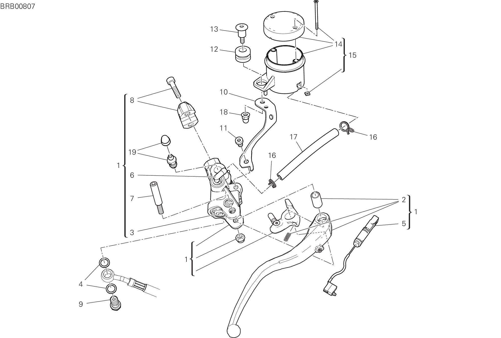 20A POMPE FREIN AVANT POUR SUPERBIKE PANIGALE V2 2021