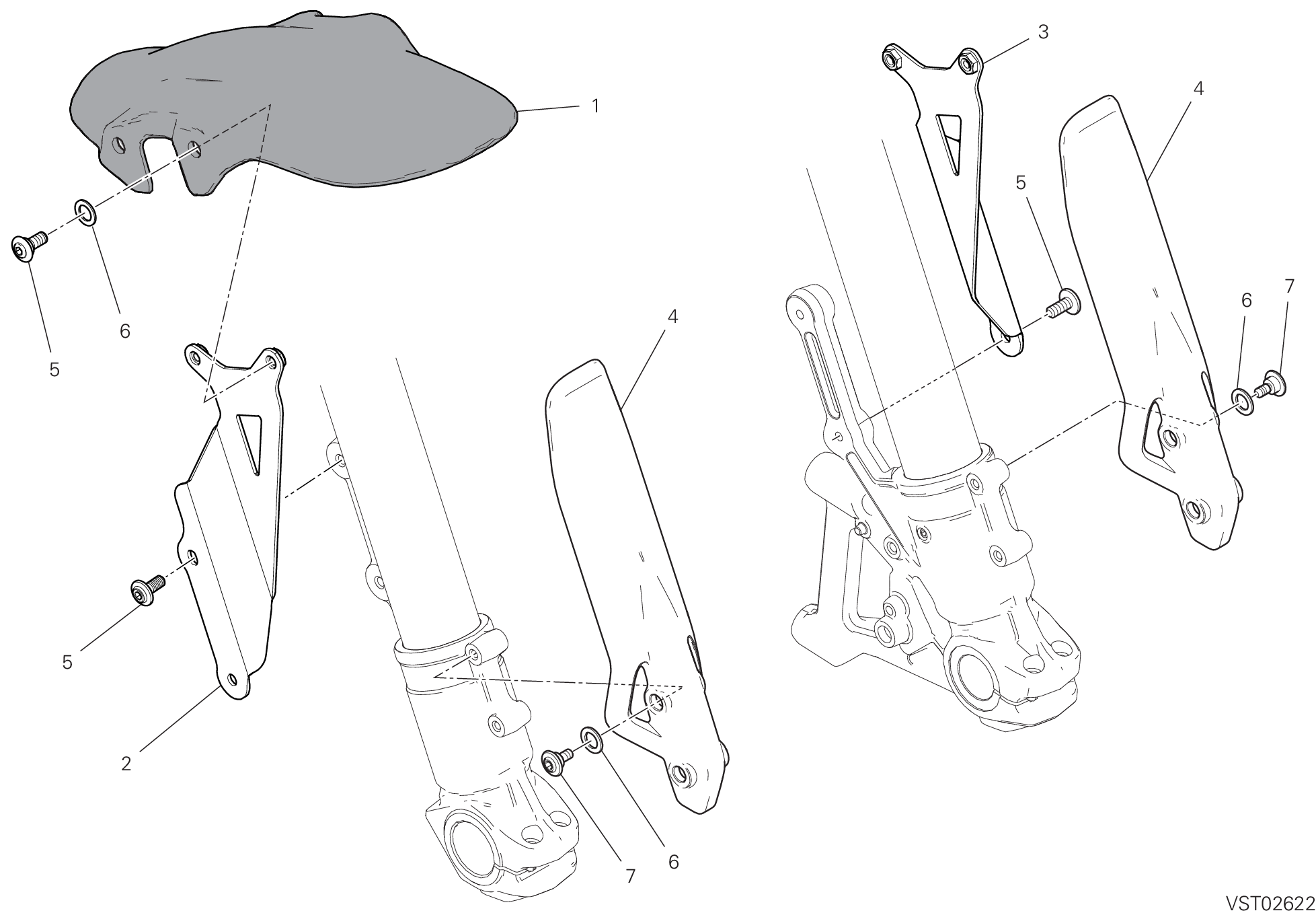 24A GARDE BOUE AVANT POUR SCRAMBLER NIGHTSHIFT 2G 2023