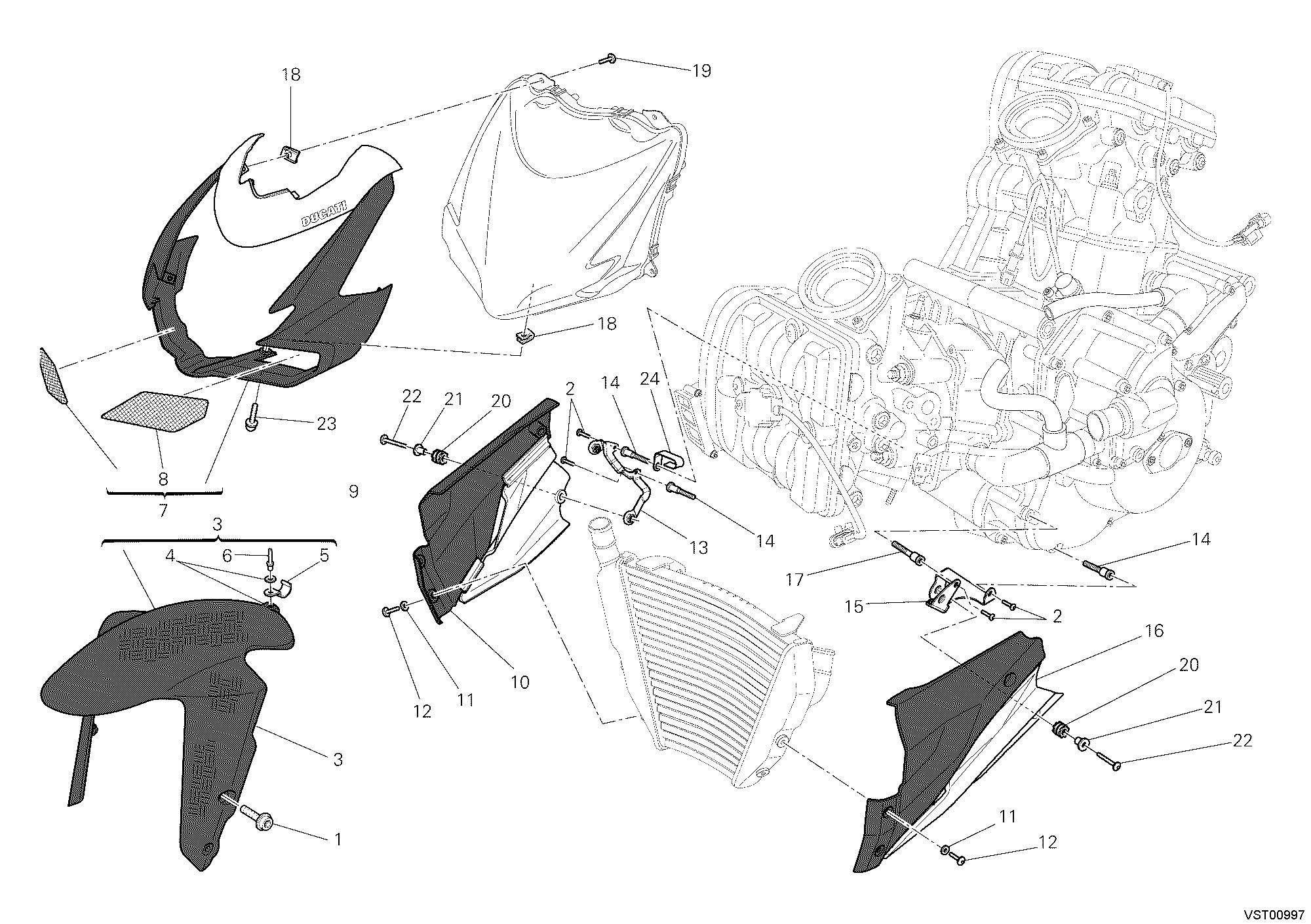 034 HABILLAGE POUR STREETFIGHTER S 2010