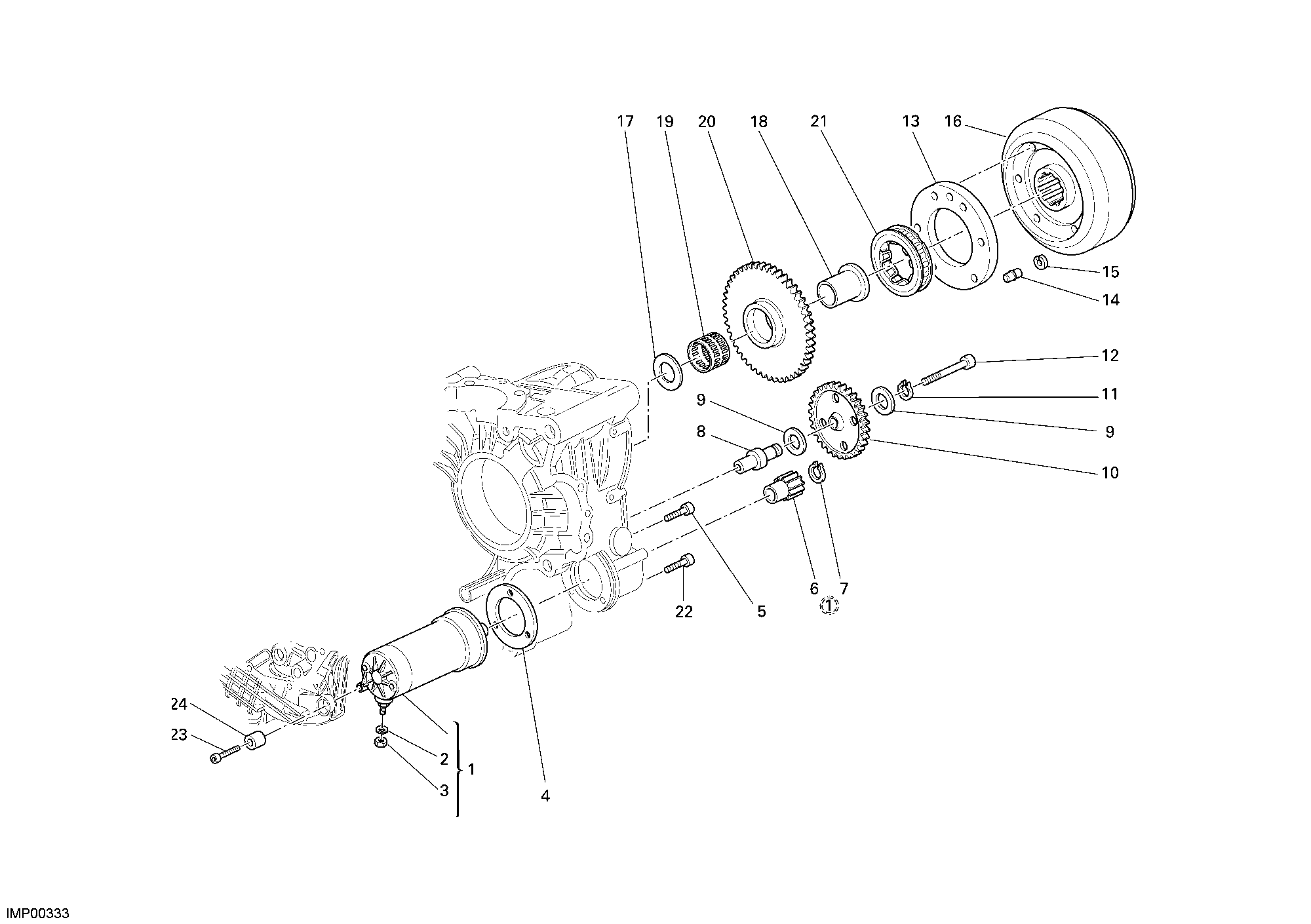 012 DEMARREUR ELECTRIQUE POUR SPORTCLASSIC SPORT 1000 S 2007