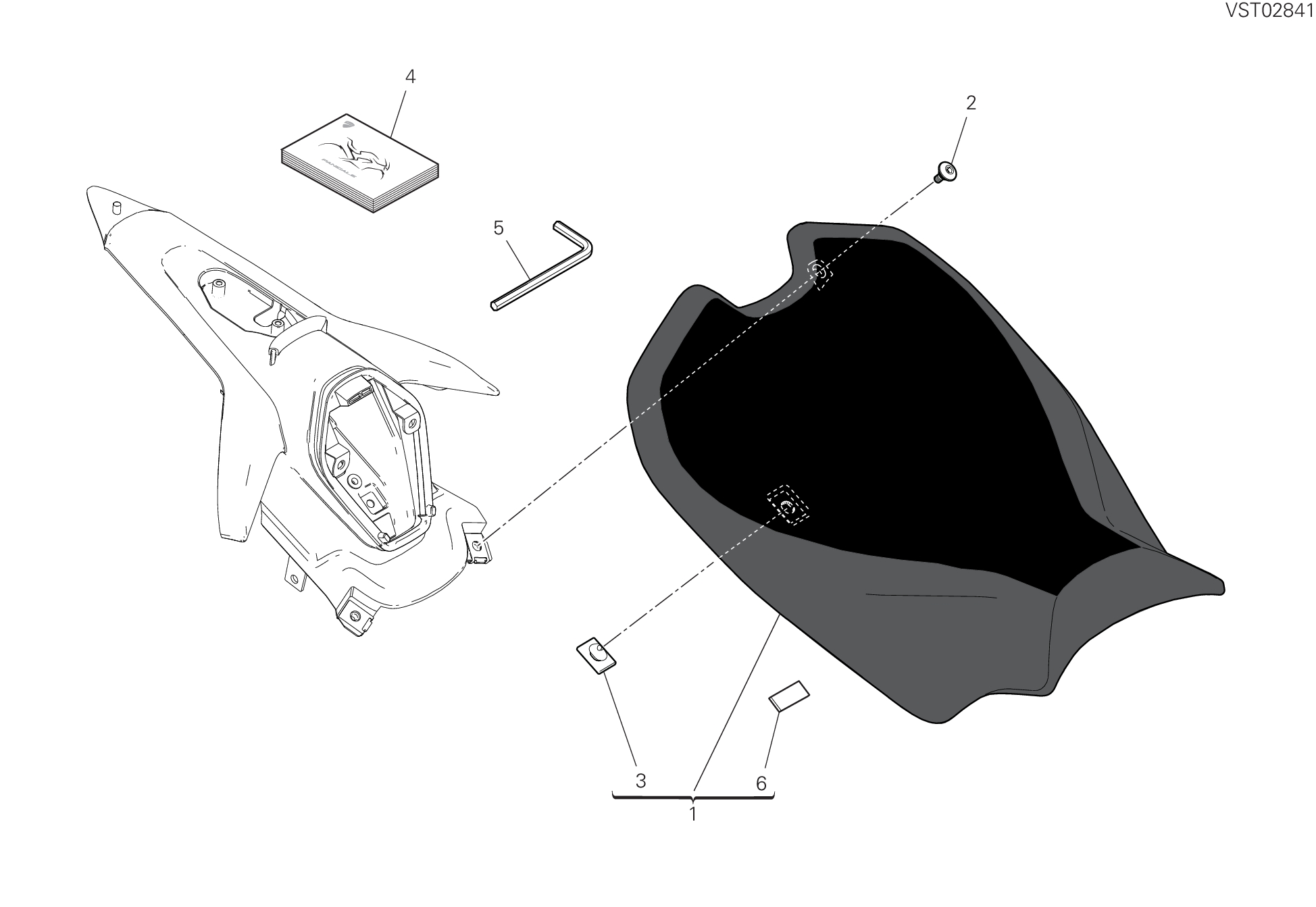 32A SELLE POUR SUPERBIKE PANIGALE V4 2023 MARTIN RACING REPLICA 2024