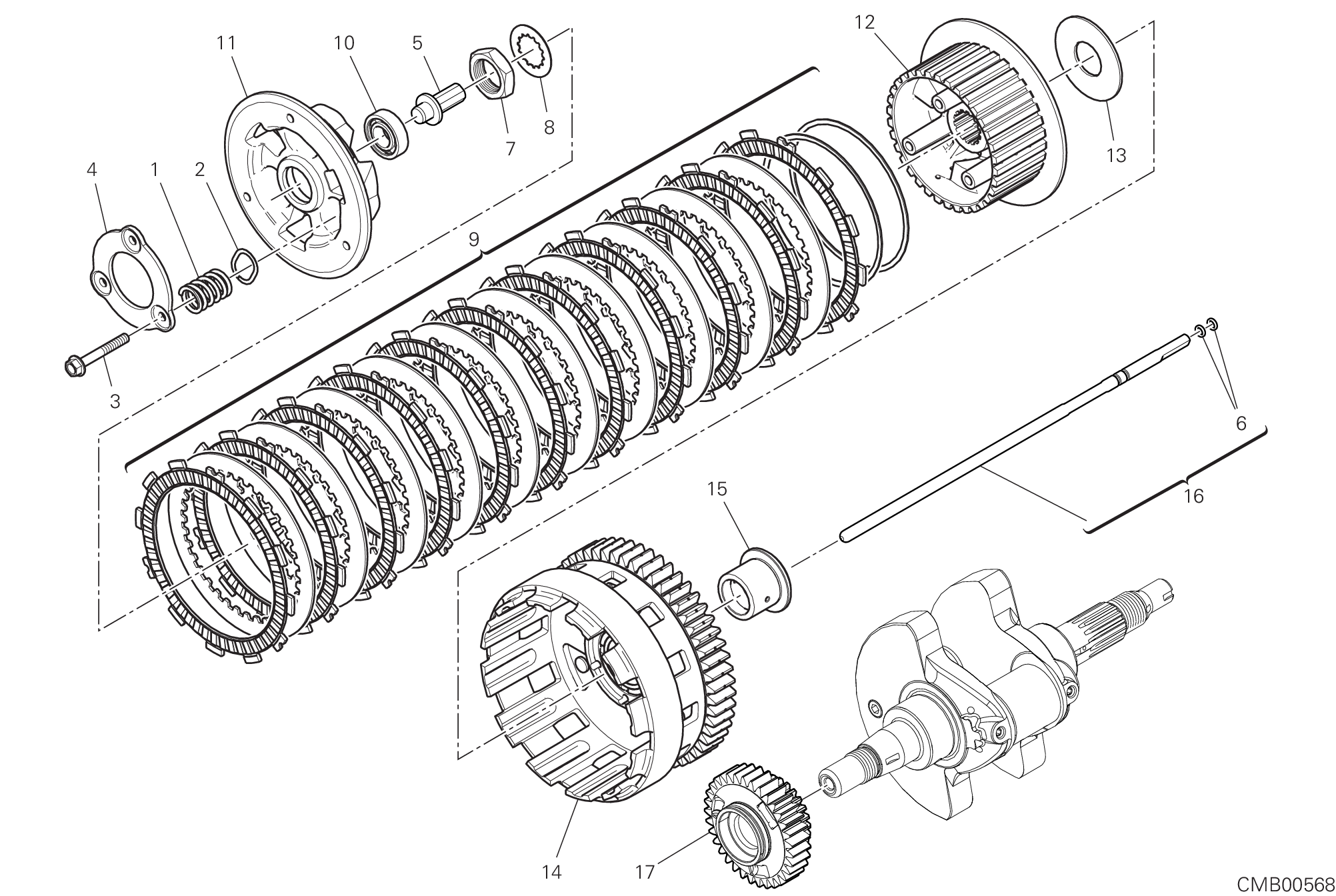 004 EMBRAYAGE POUR SUPERSPORT 950 2024