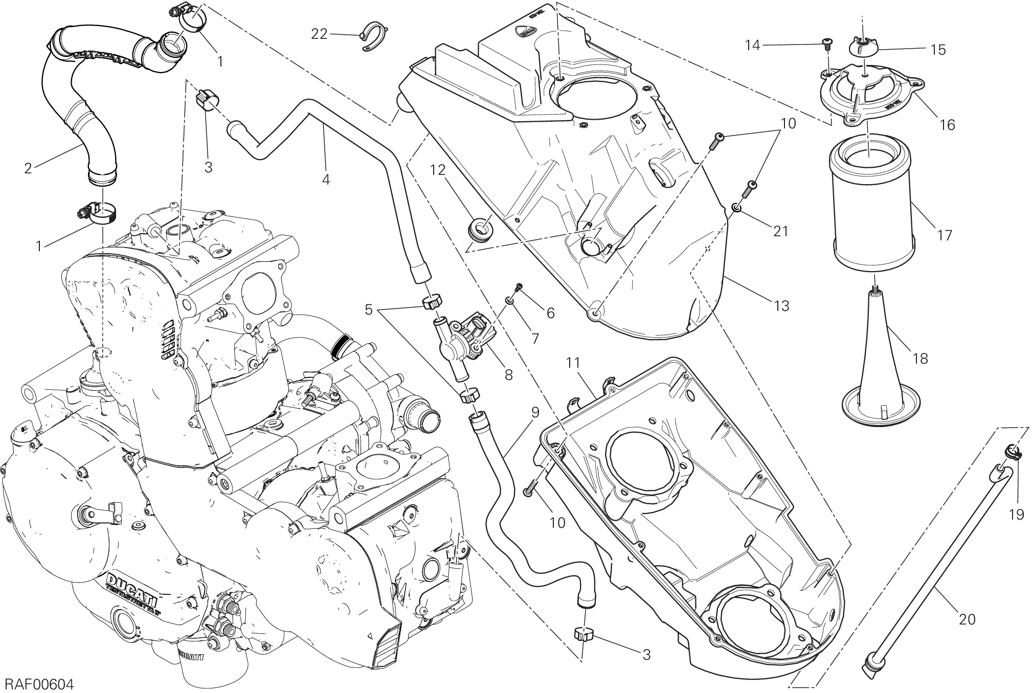 029 ASPIRAZIONE ARIA SFIATO OLIO POUR SUPERSPORT 2018
