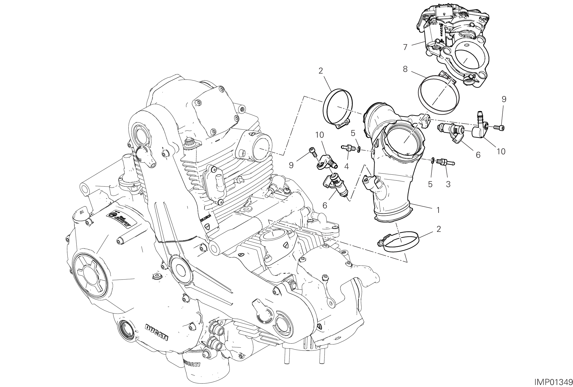 36A CORPS PAPILLON POUR SCRAMBLER 1100 2018