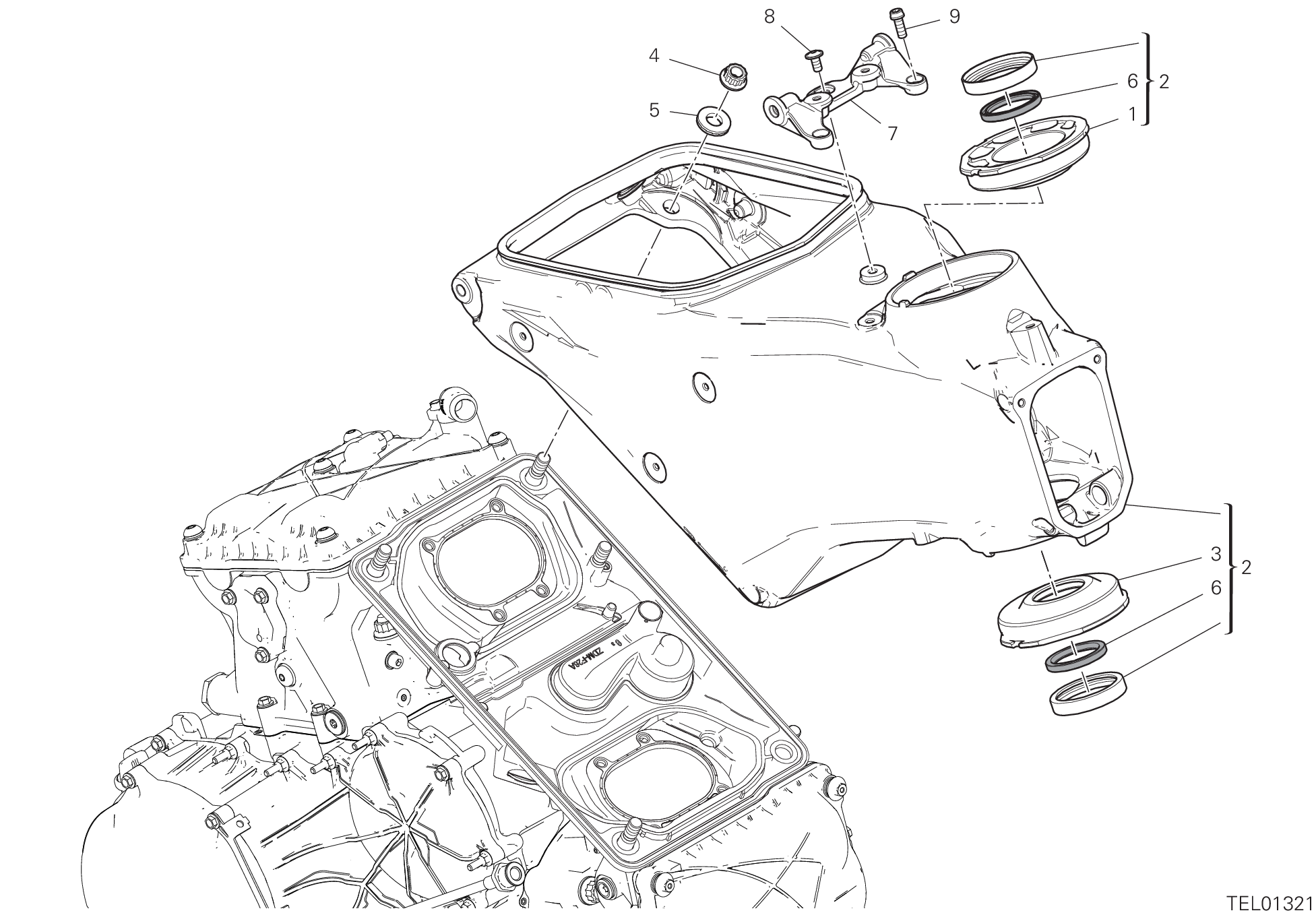 33A CADRE POUR SUPERBIKE PANIGALE V2 TROY BAYLISS 2023