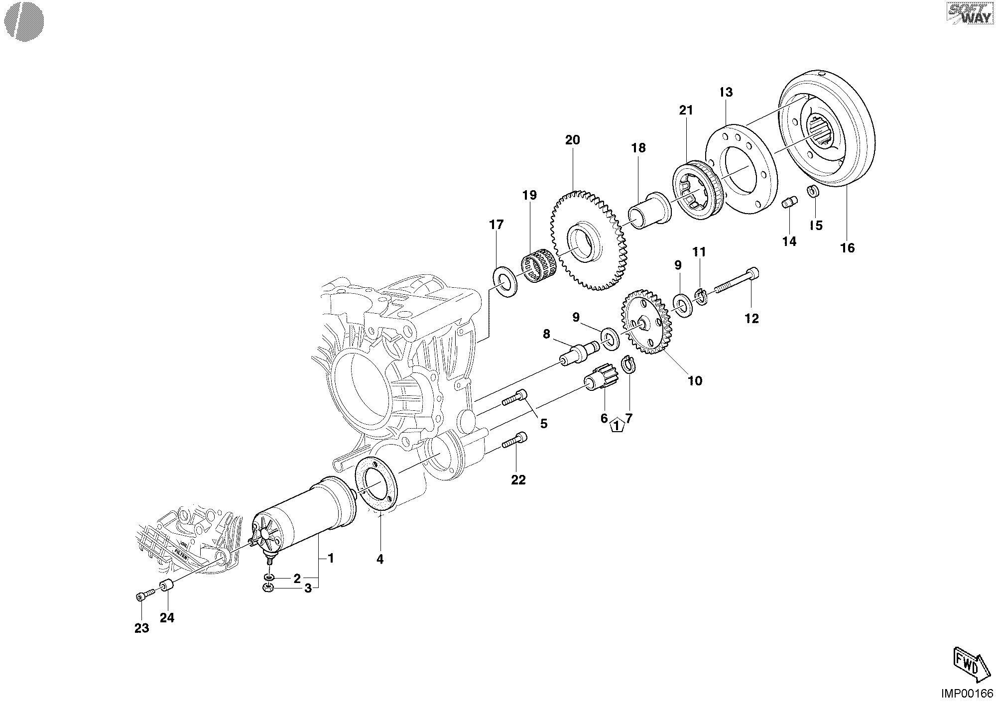 012 DEMARREUR ELECTRIQUE POUR SUPERBIKE 999 2006