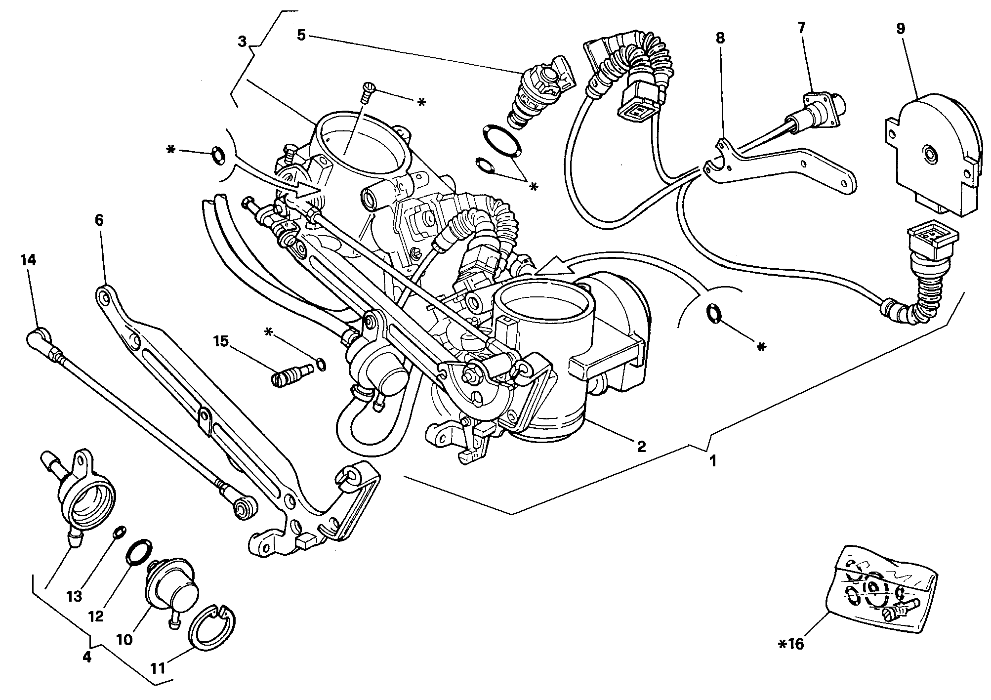 016 CORPS PAPILLON POUR SUPERBIKE 888 1994