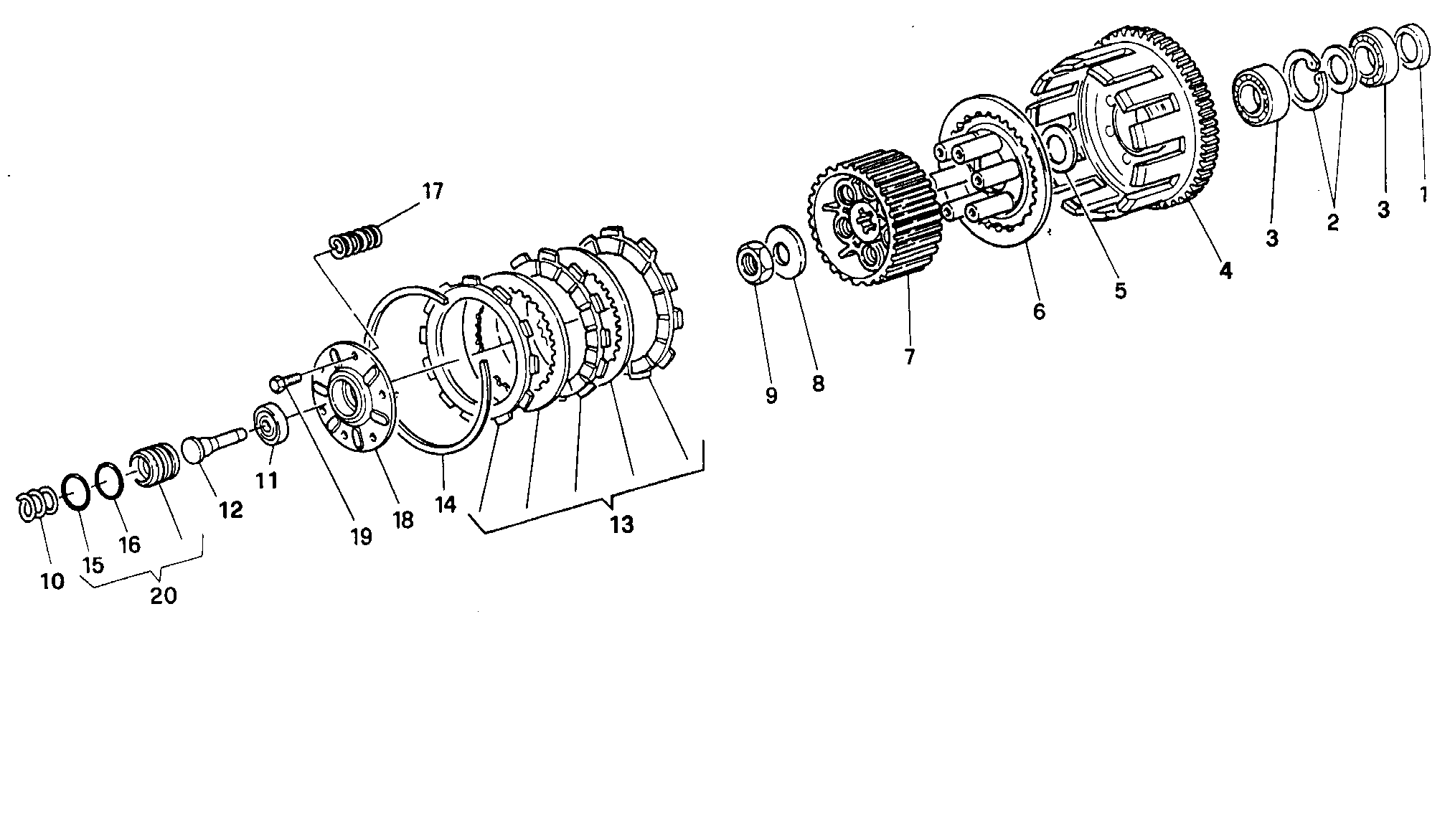 004 EMBRAYAGE POUR SUPERSPORT 400 SS 1993