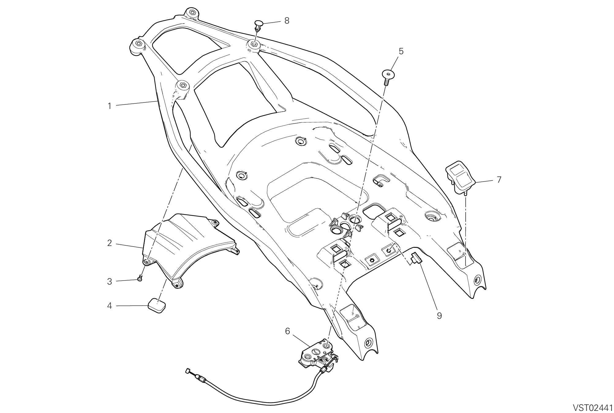 37H POIGNEE ARRIERE POUR MULTISTRADA V4 RALLY RADAR 2023