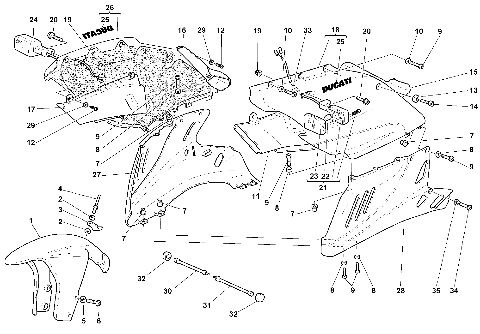 400 HABILLAGE POUR SUPERSPORT 750 SS 1999