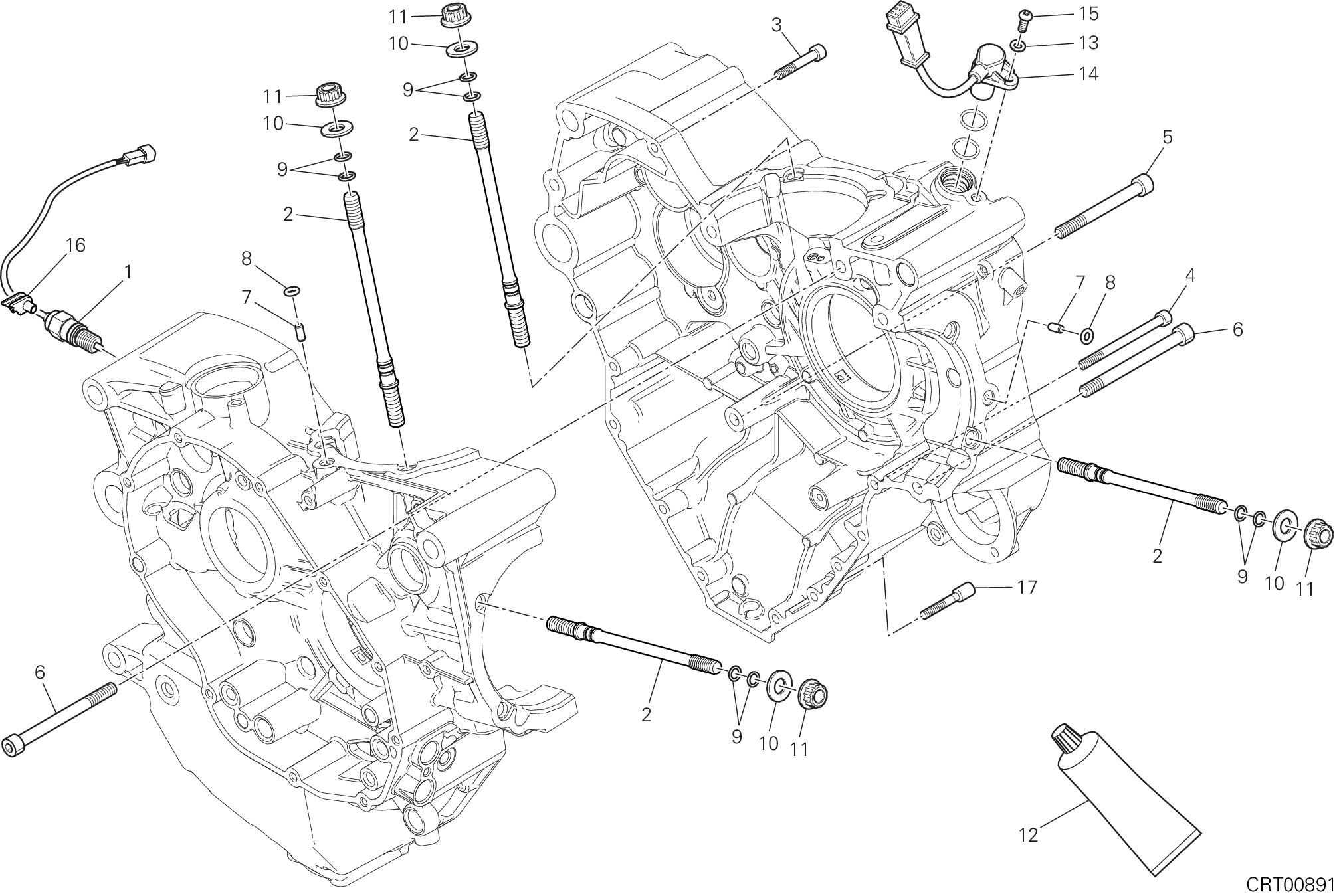 10A PAIRE DE DEMI CARTERS POUR MONSTER 1200 R 2019