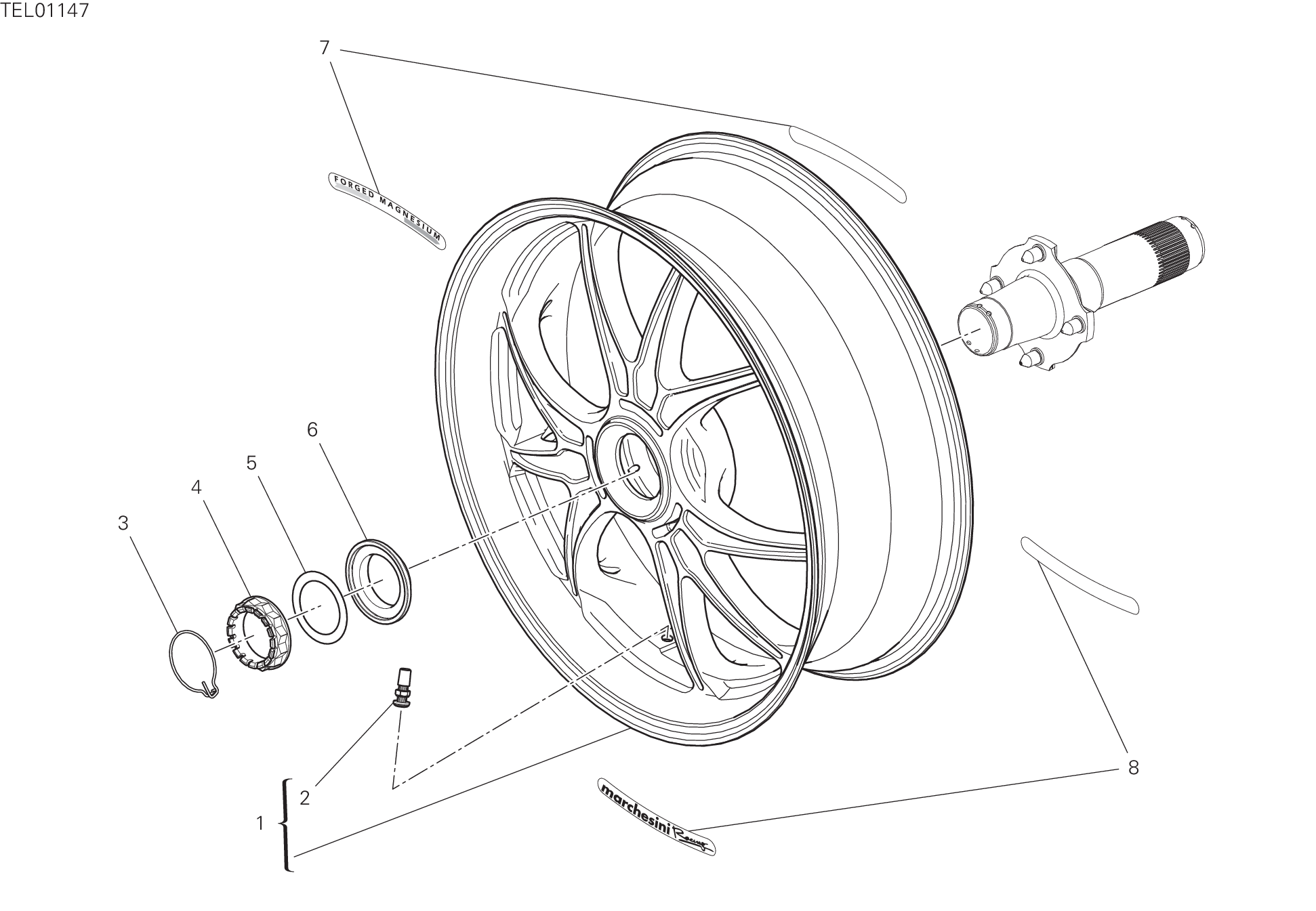 29A ROUE ARRIERE POUR SUPERBIKE PANIGALE 25ANNIVERSARIO 916 2020
