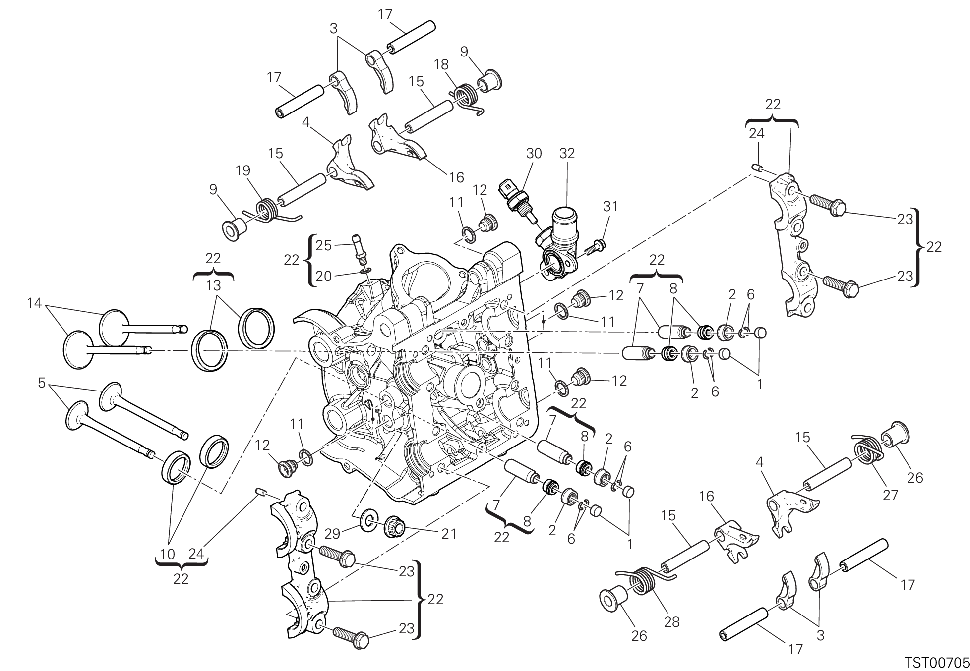 11D CULASSE HORIZONTALE POUR MONSTER SP 2023