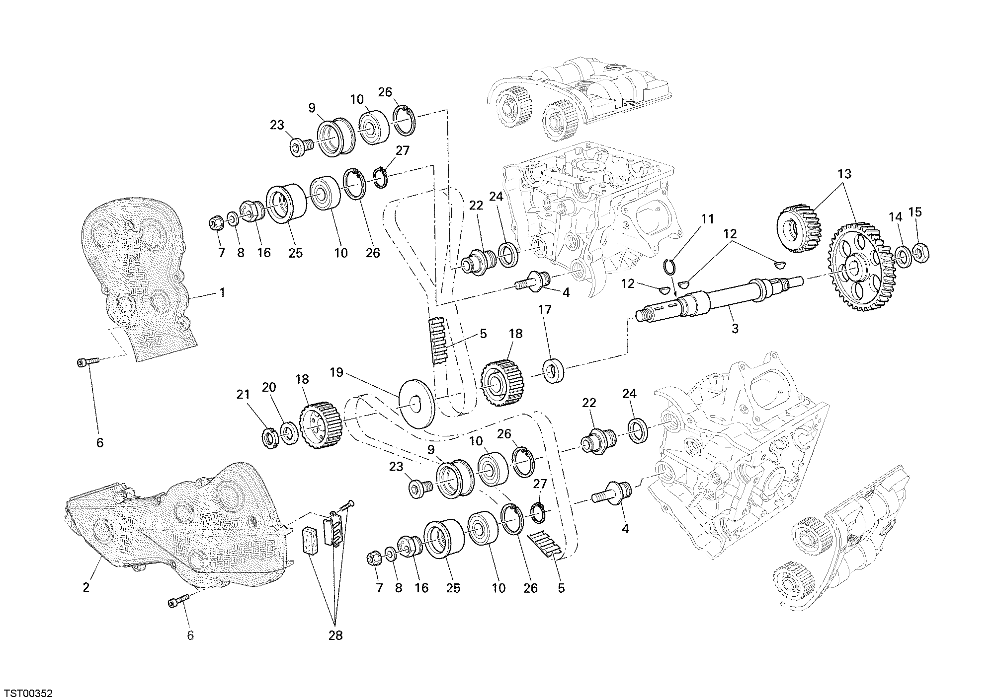 008 COURROIE DISTRIBUTION POUR SUPERBIKE 1098 R 2009