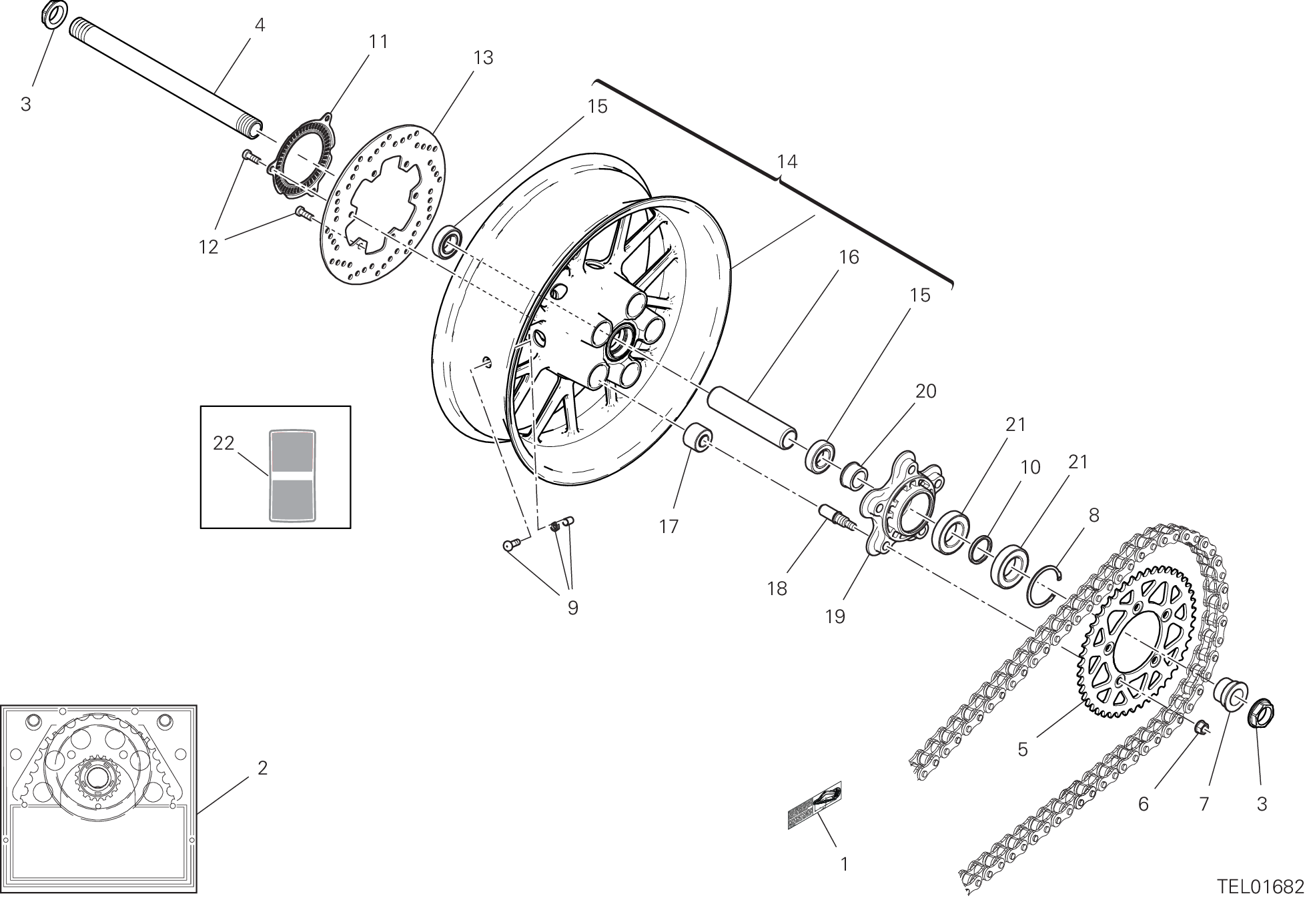 29A ROUE ARRIERE POUR SCRAMBLER ICON 2G 2024