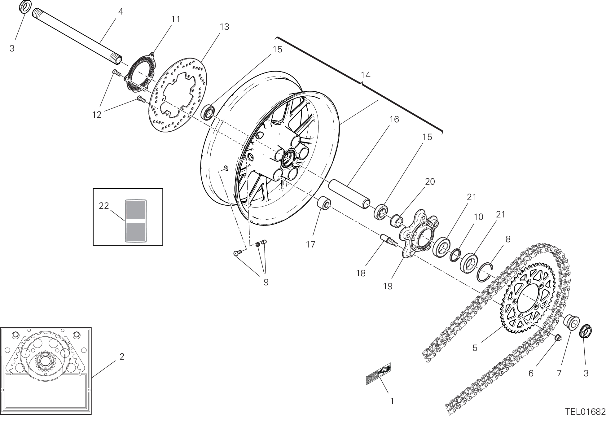 29A ROUE ARRIERE POUR SCRAMBLER FULL THROTTLE 2G 2025