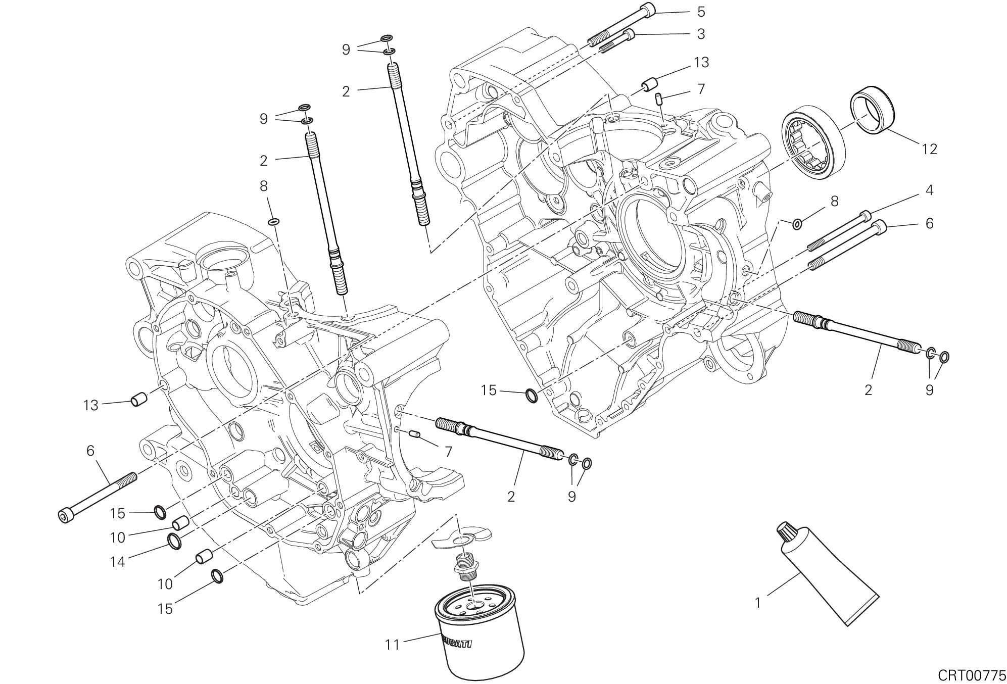 10A PAIRE DE DEMI CARTERS POUR MULTISTRADA 1260 S TOURING 2020