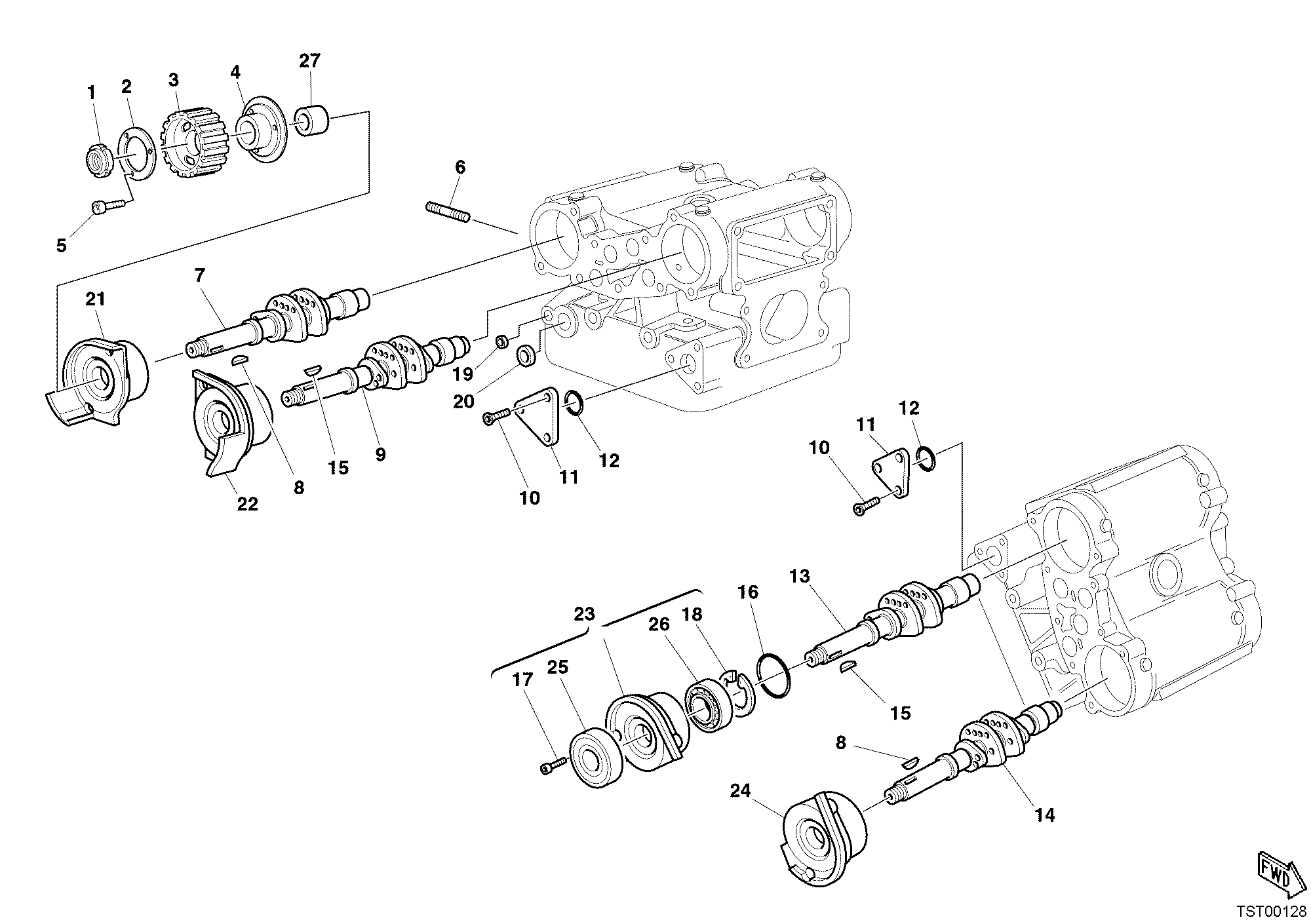014 ARBRE A CAMES POUR MONSTER S4R 2005