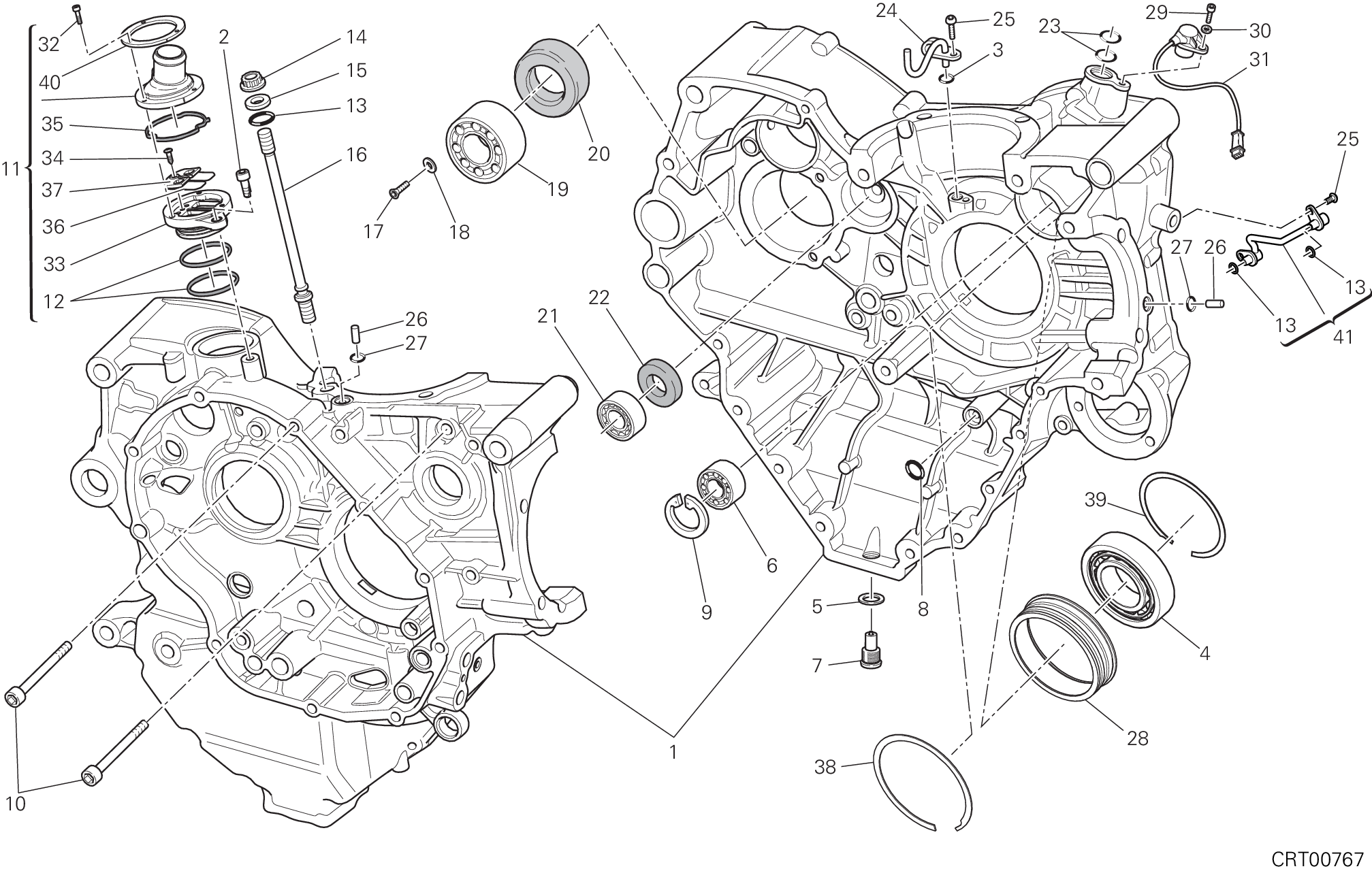 010 PAIRE DE DEMI CARTERS POUR DIAVEL FL 2018