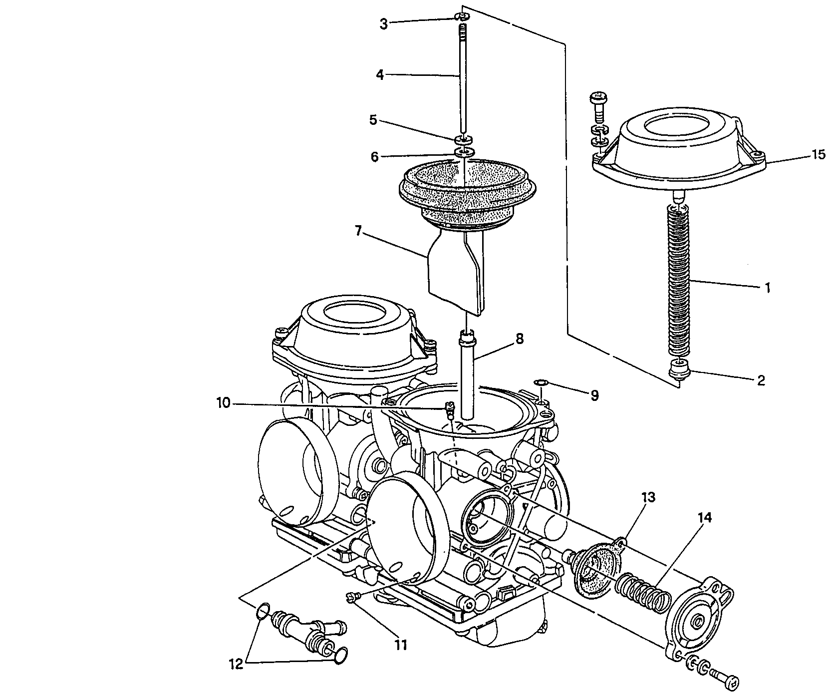 116 PIECES DE RECHANGE CARBURATEUR POUR MONSTER 750 1997