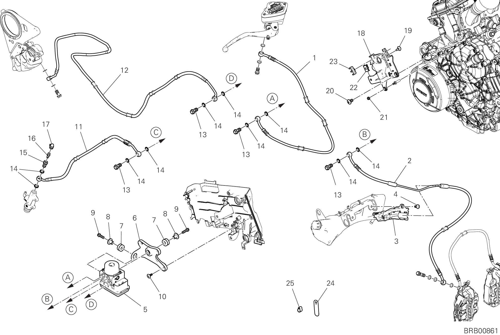 19C SYSTEME DE FREIN ABS POUR DIAVEL V4 2023