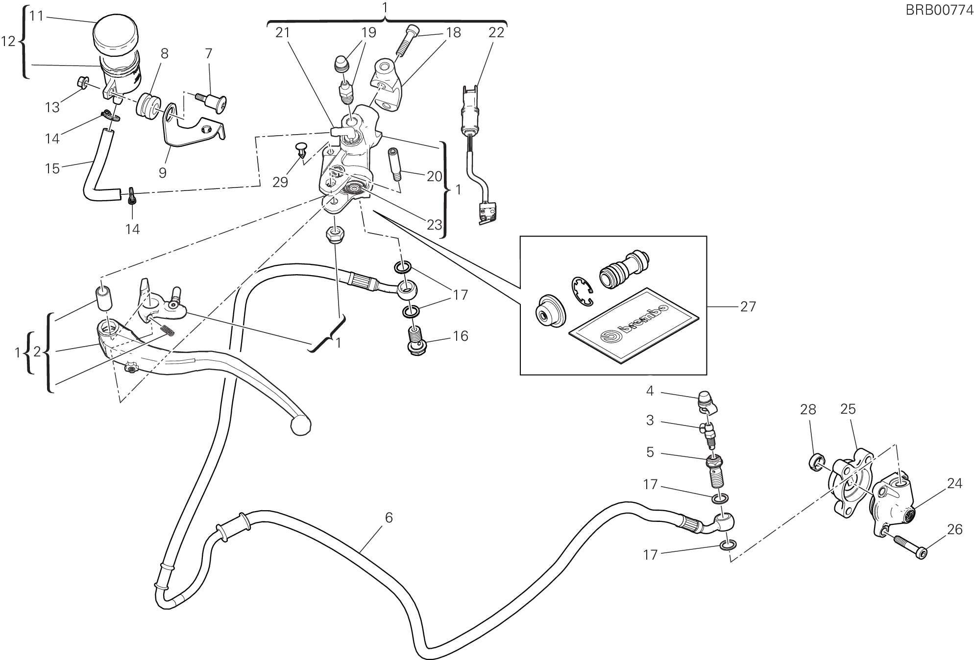 21B COMANDO FRIZIONE POUR MONSTER SP 2023