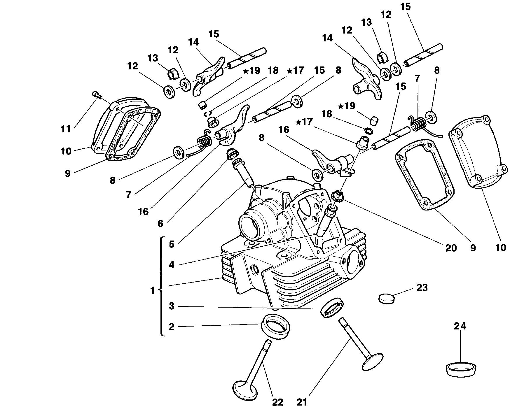014 CULASSE VERTICALE POUR MONSTER 600 1998
