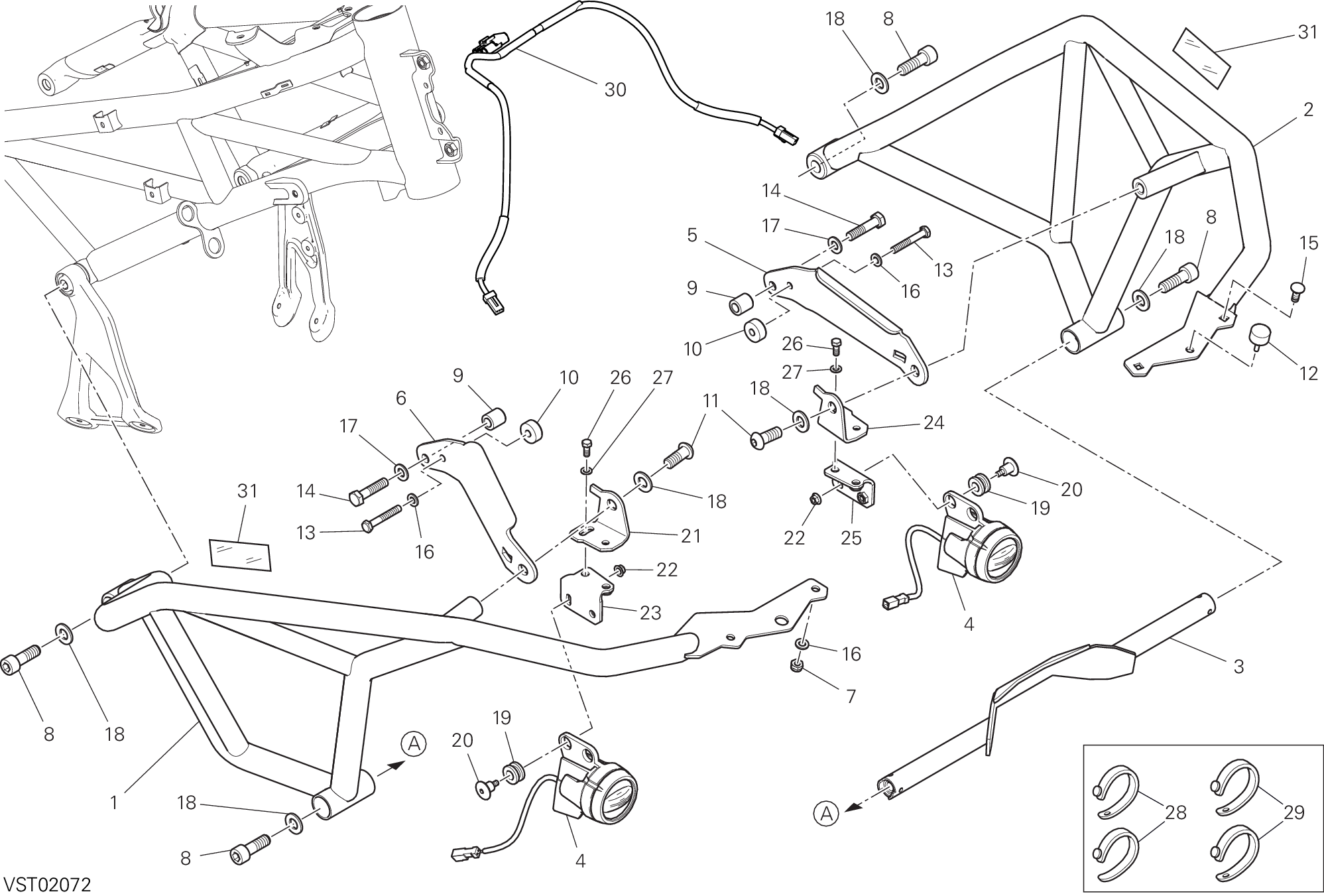 038 ACCESSOIRES POUR MULTISTRADA 1200 ENDURO PRO 2018