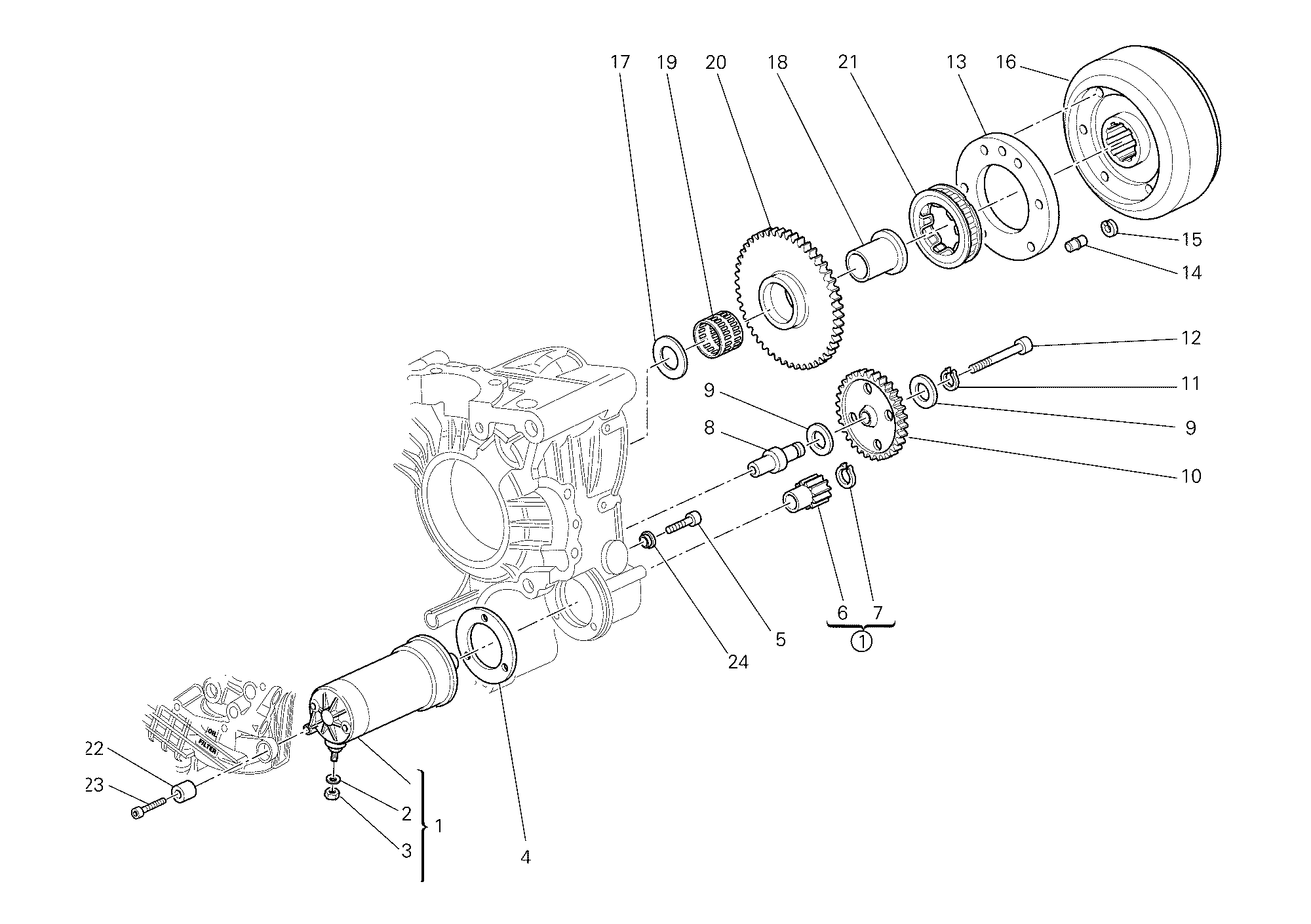 012 DEMARREUR ELECTRIQUE POUR MONSTER S2R 1000 2006