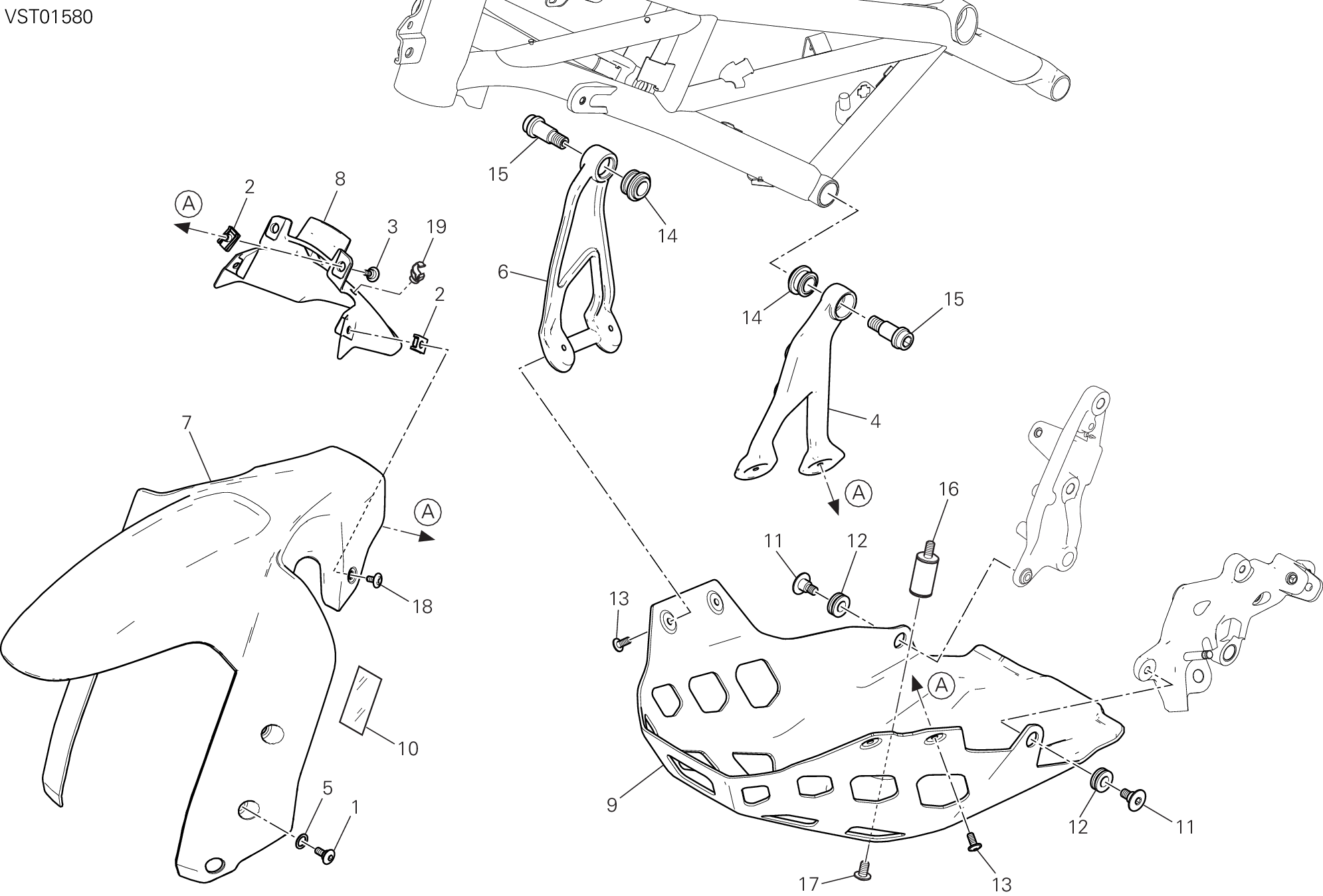 34B HABILLAGE POUR MULTISTRADA 1200 ENDURO 2016