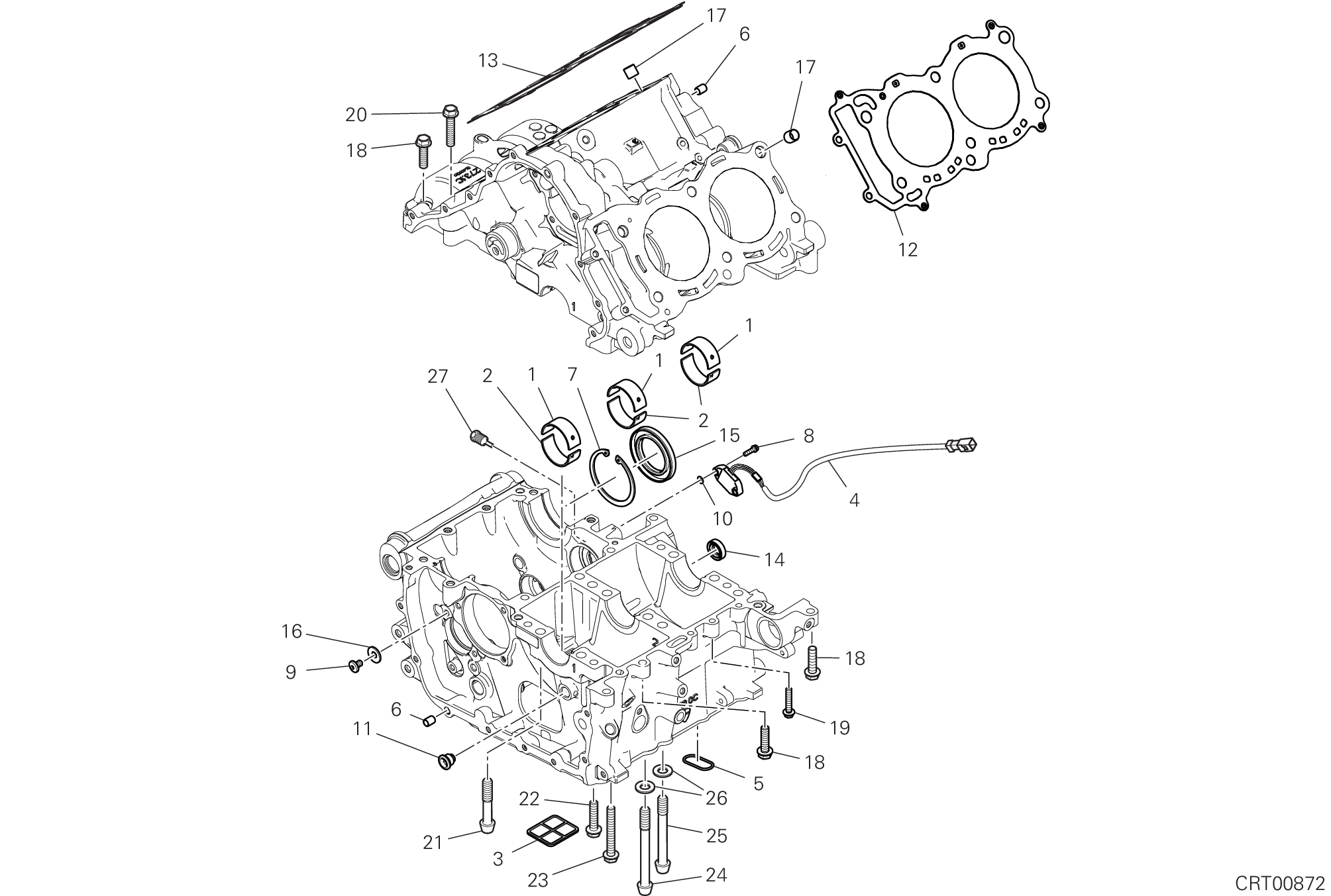 09B PAIRE DE DEMI CARTERS POUR SUPERBIKE SUPERLEGGERA V4 2021