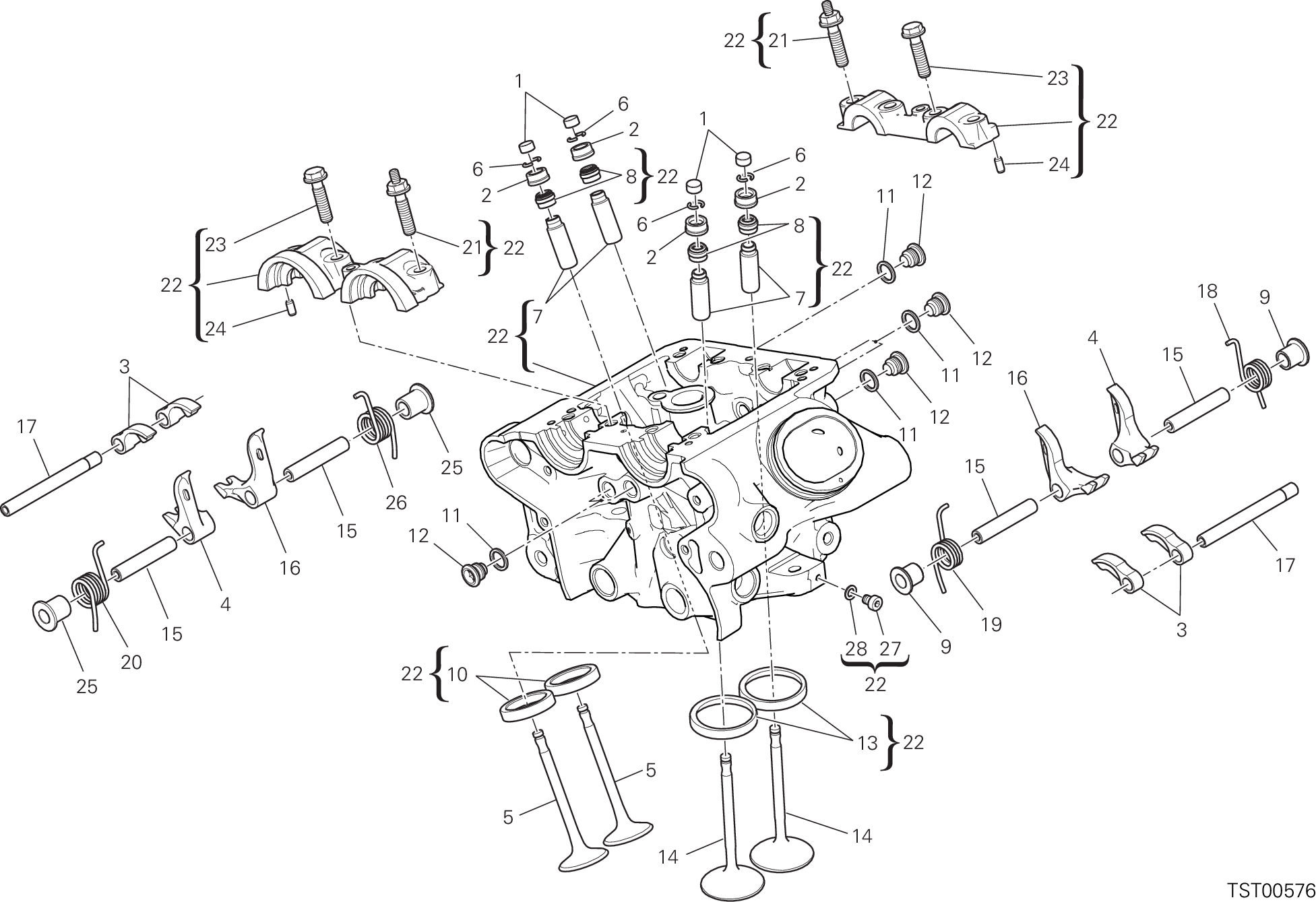 014 CULASSE VERTICAL POUR XDIAVEL S 2021