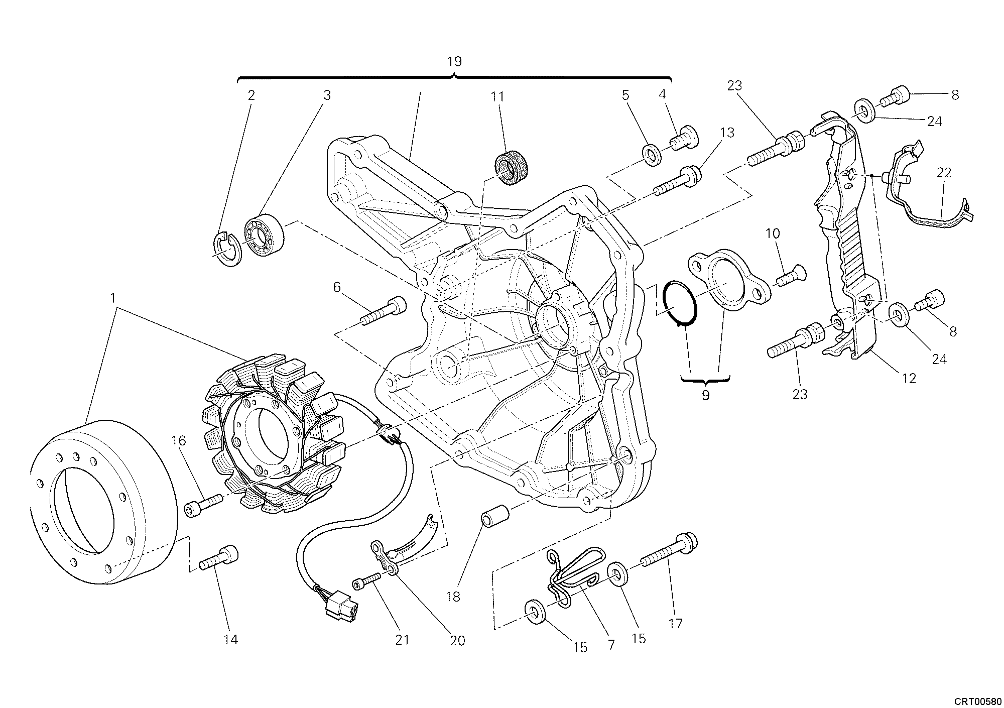 011 GENERATEUR POUR MONSTER 796 ABS 2012
