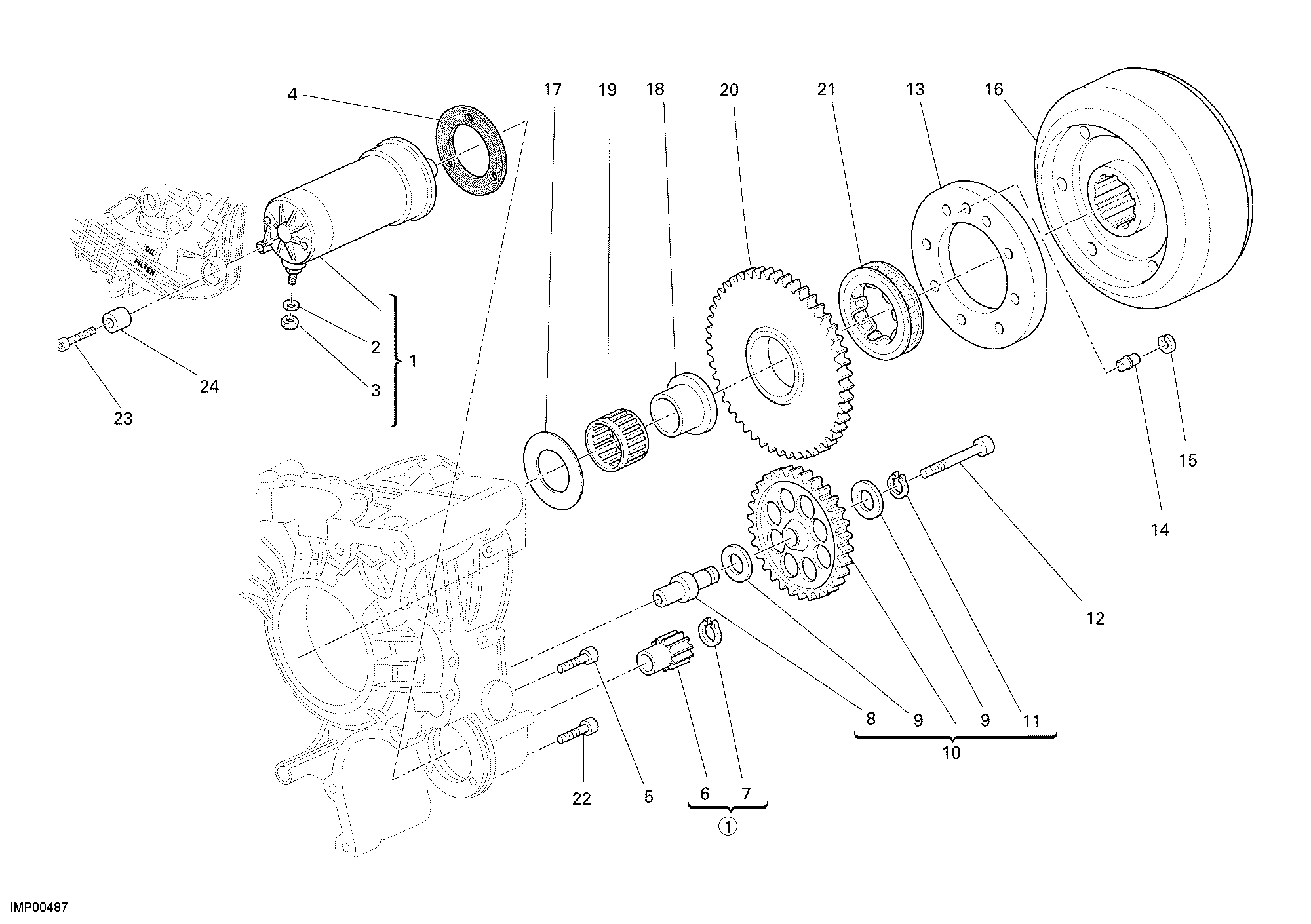 012 DEMARREUR ELECTRIQUE POUR SPORTCLASSIC SPORT 1000 S 2009
